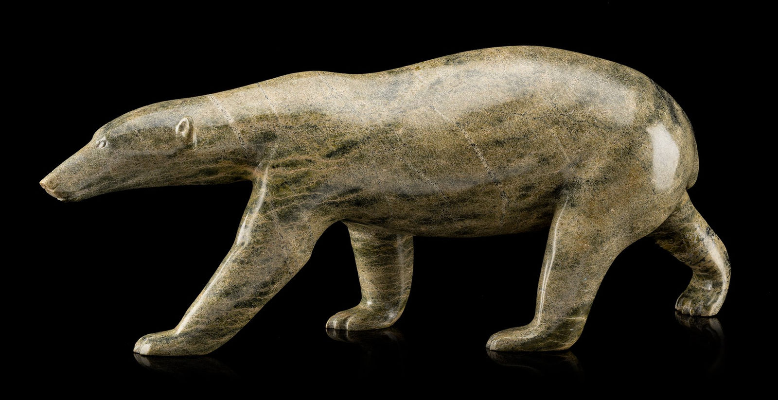 HENRY EVALUARDJUK (1923-2007) IQALUIT (FROBISHER BAY), Bear at the Floe Edge, 1988