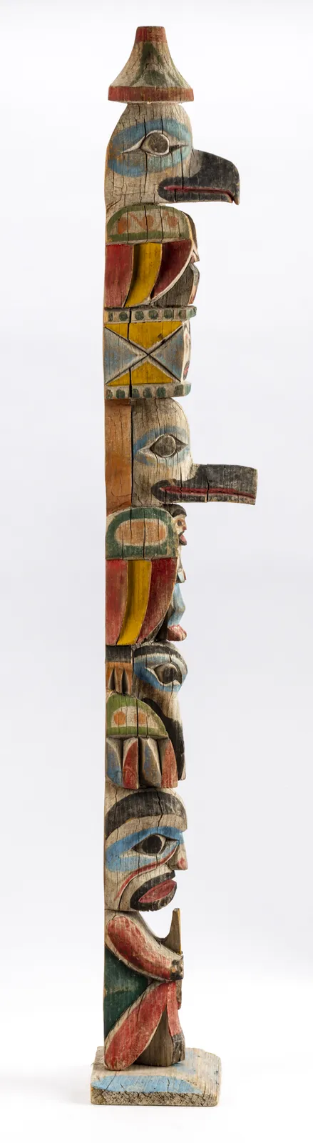 PROBABLY SAM WILLIAMS (c. 1884-1979) NUU-CHAH-NULTH, Model Totem Pole, c. 1920s