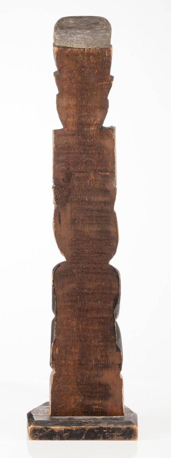 UNIDENTIFIED NUU-CHAH-NULTH or COAST SALISH ARTIST, Three-Figure Model Totem Pole, c. 1920