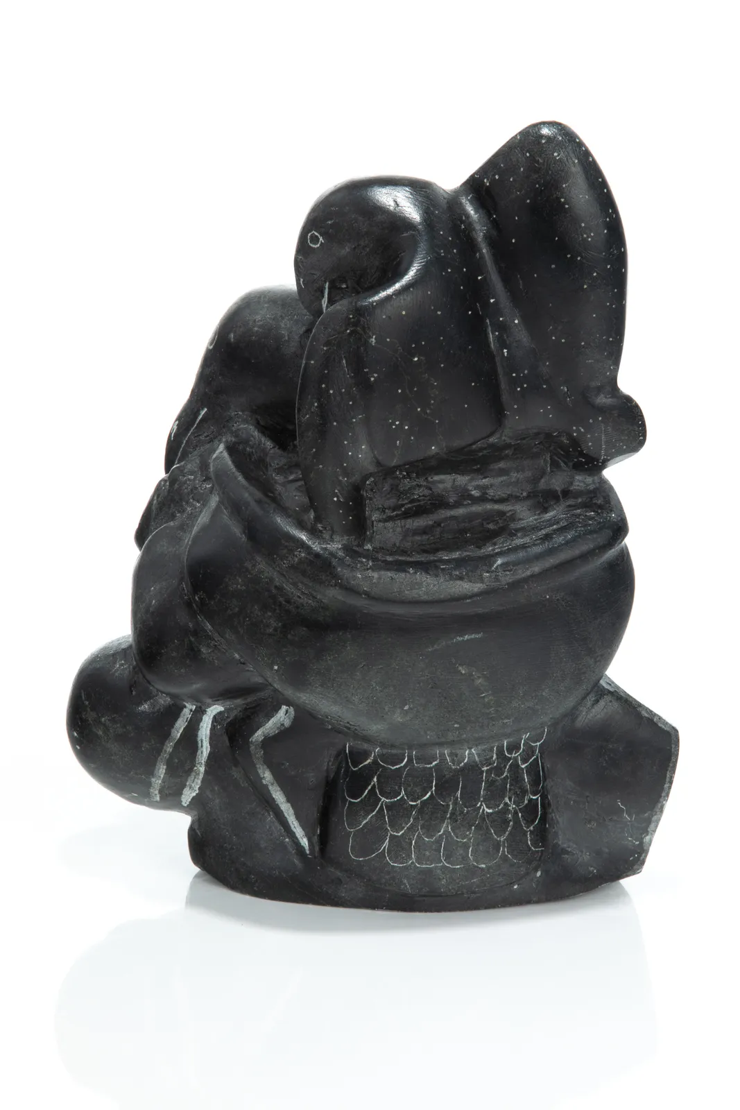 DAVIDIALUK ALASUA AMITTU (1910-1976) PUVIRNITUQ (POVUNGNITUK), A Legend of Transformation to Seagulls, c. 1975