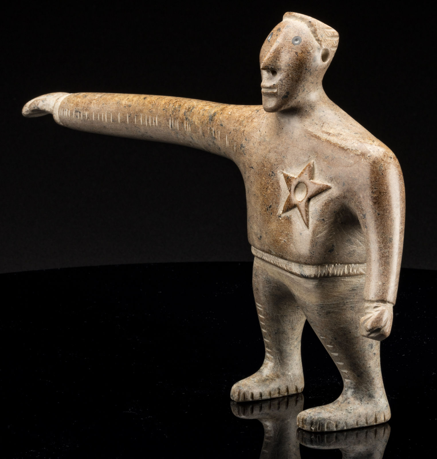 DAVID RUBEN PIQTOUKUN (1950-2026) PAULATUK / ONTARIO, Long Arm of the Law, 2004