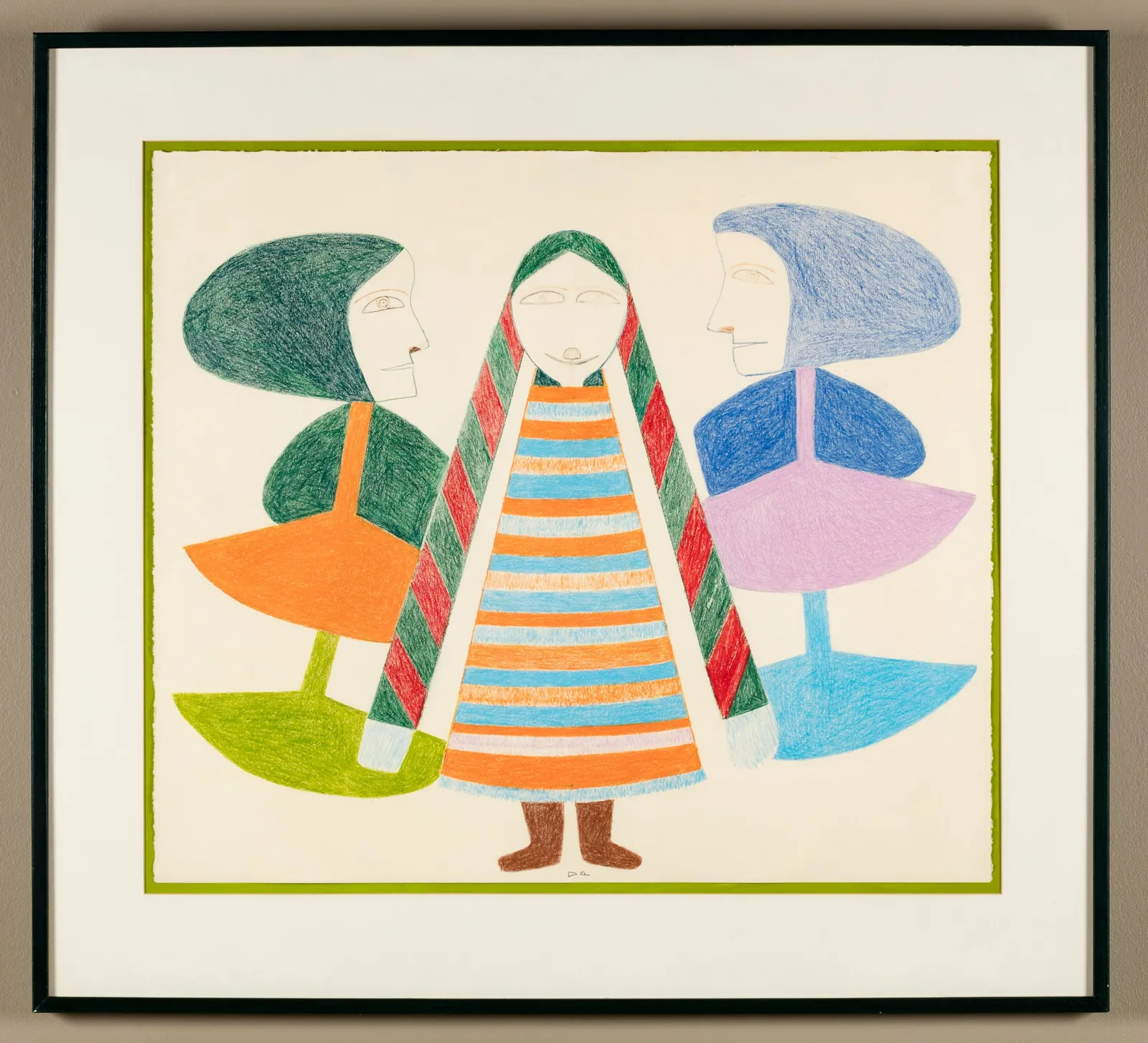 JESSIE OONARK, O.C., R.C.A (1906-1985) QAMANI'TUAQ (BAKER LAKE), Women with Ulus, c. 1978