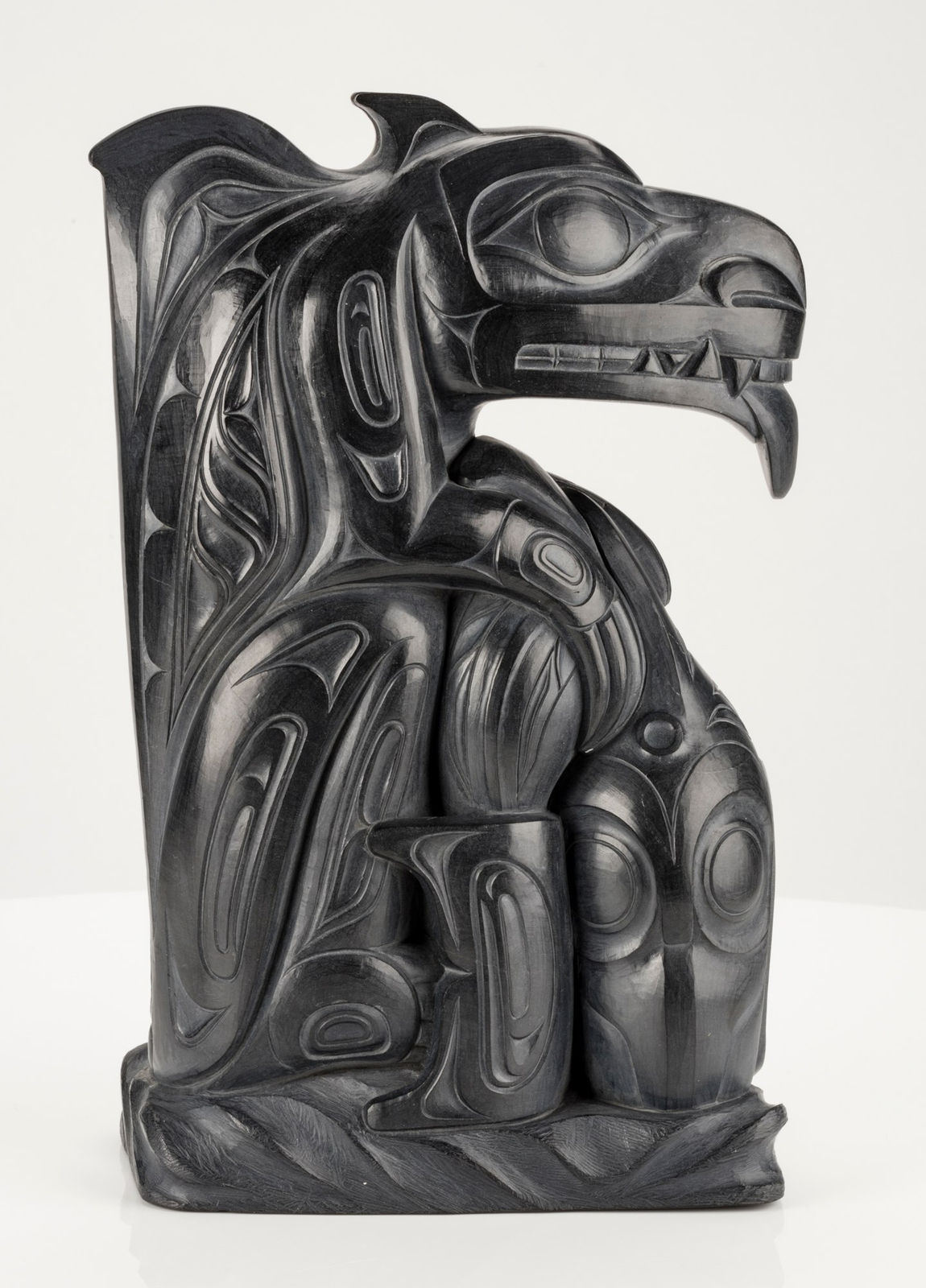 GARY MINAKER-RUSS (1958-2025), MASSET, HAIDA GWAII, Haida Wasco Capturing Two Killer Whales, September 1997