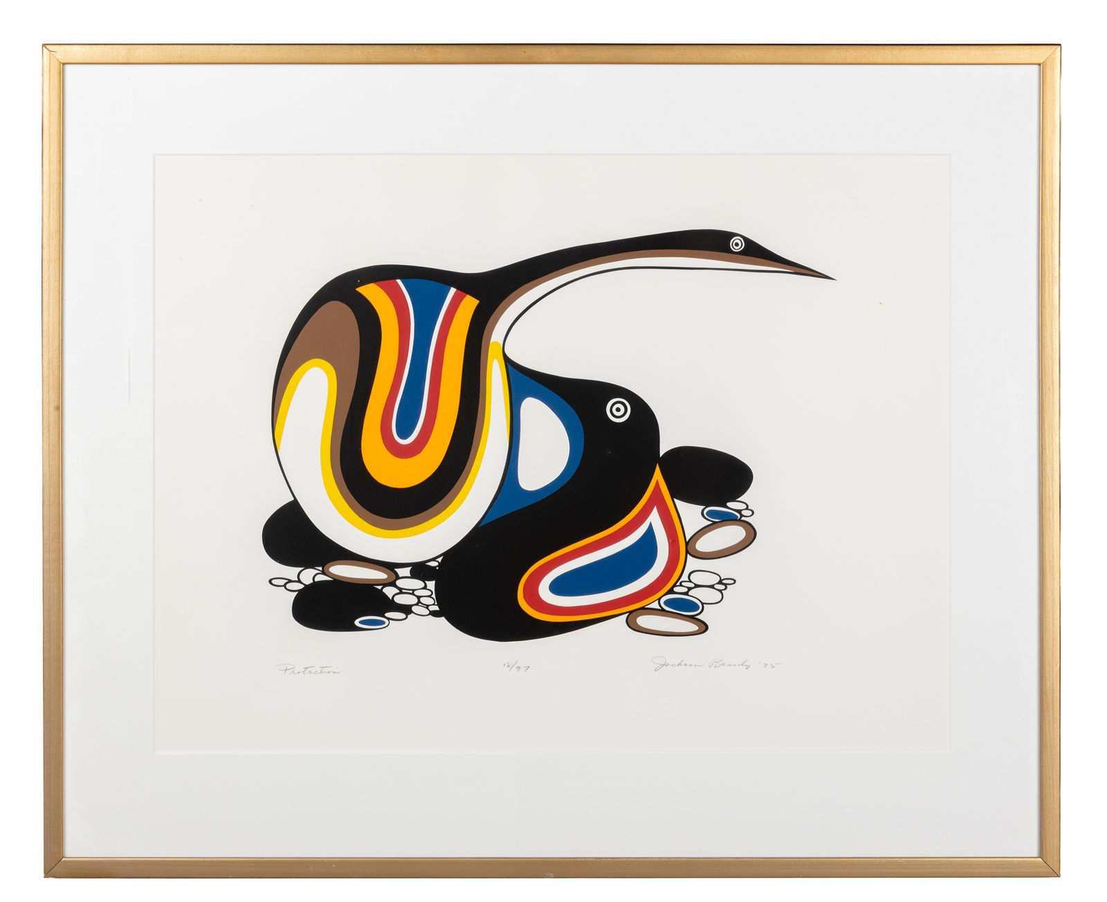 JACKSON BEARDY (1944-1984) ANISHINAABE (OJIBWE), Protection, 1975
