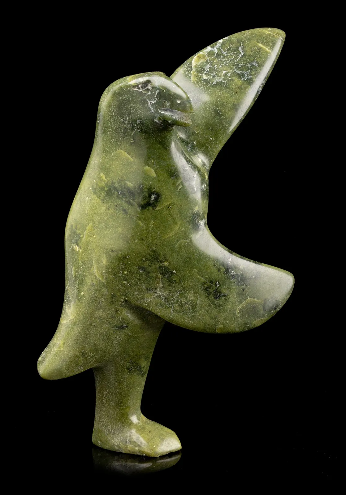 OSUITOK IPEELEE, R.C.A. (1923-2005) KINNGAIT (CAPE DORSET), Flamboyant Hawk, c. 1970