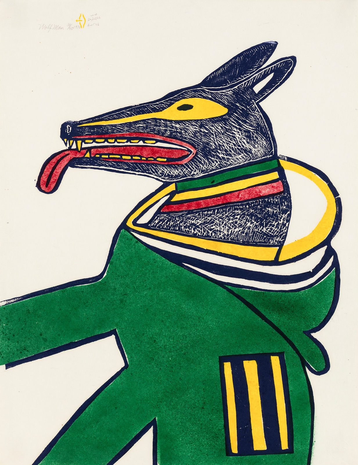 WILLIAM NOAH (1943-2020) QAMANI'TUAQ (BAKER LAKE), Wolf Man, 1971 #30