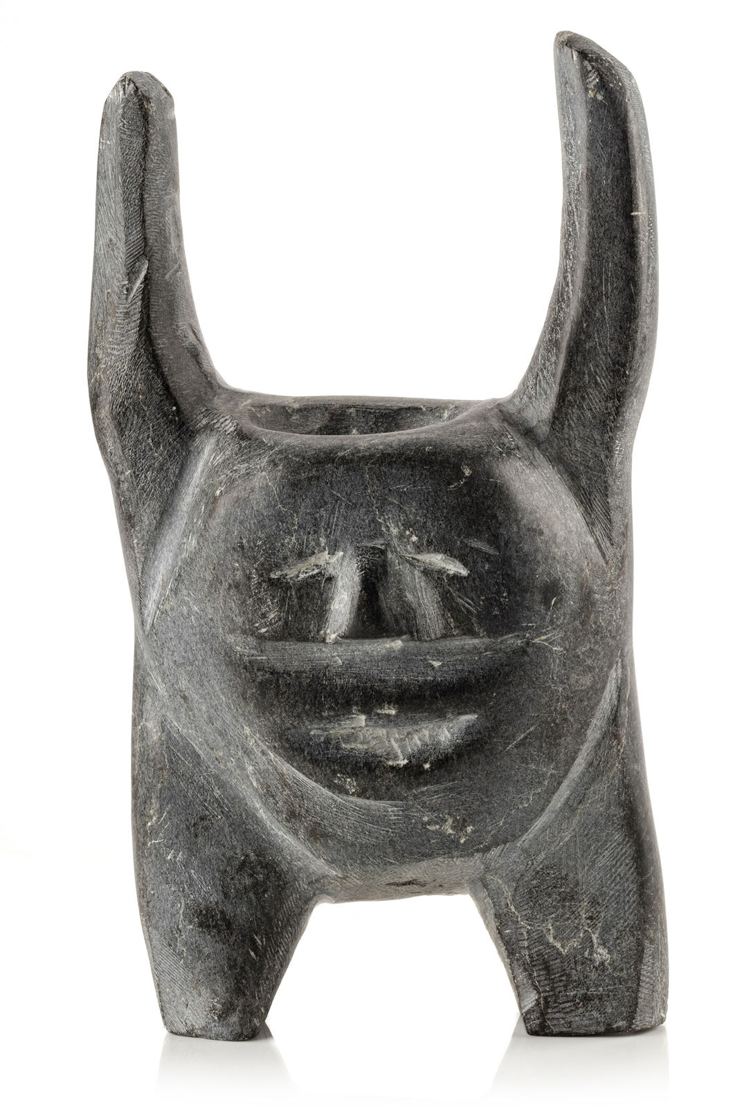 JOHN KAVIK (1897-1993) KANGIQLINIQ (RANKIN INLET), Figure with Upraised Arms, 1972