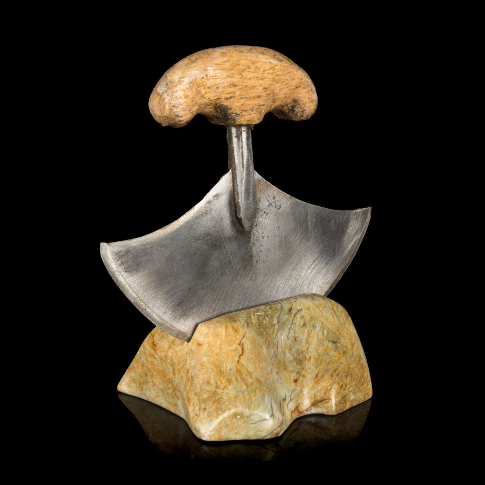 Probably PAULOOSIE MUCKPA (1937-) IKPIARJUK (ARCTIC BAY), Model Ulu with Rest, 2000s