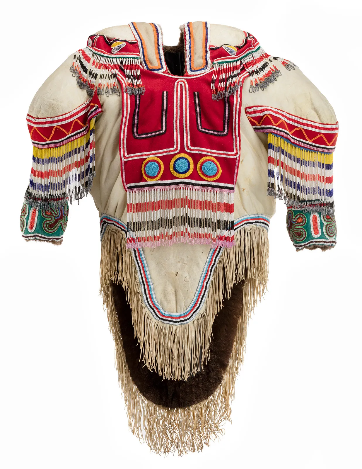 UNIDENTIFIED INUIT ARTIST, Beaded Caribou Skin Amautiq, c. 1980s