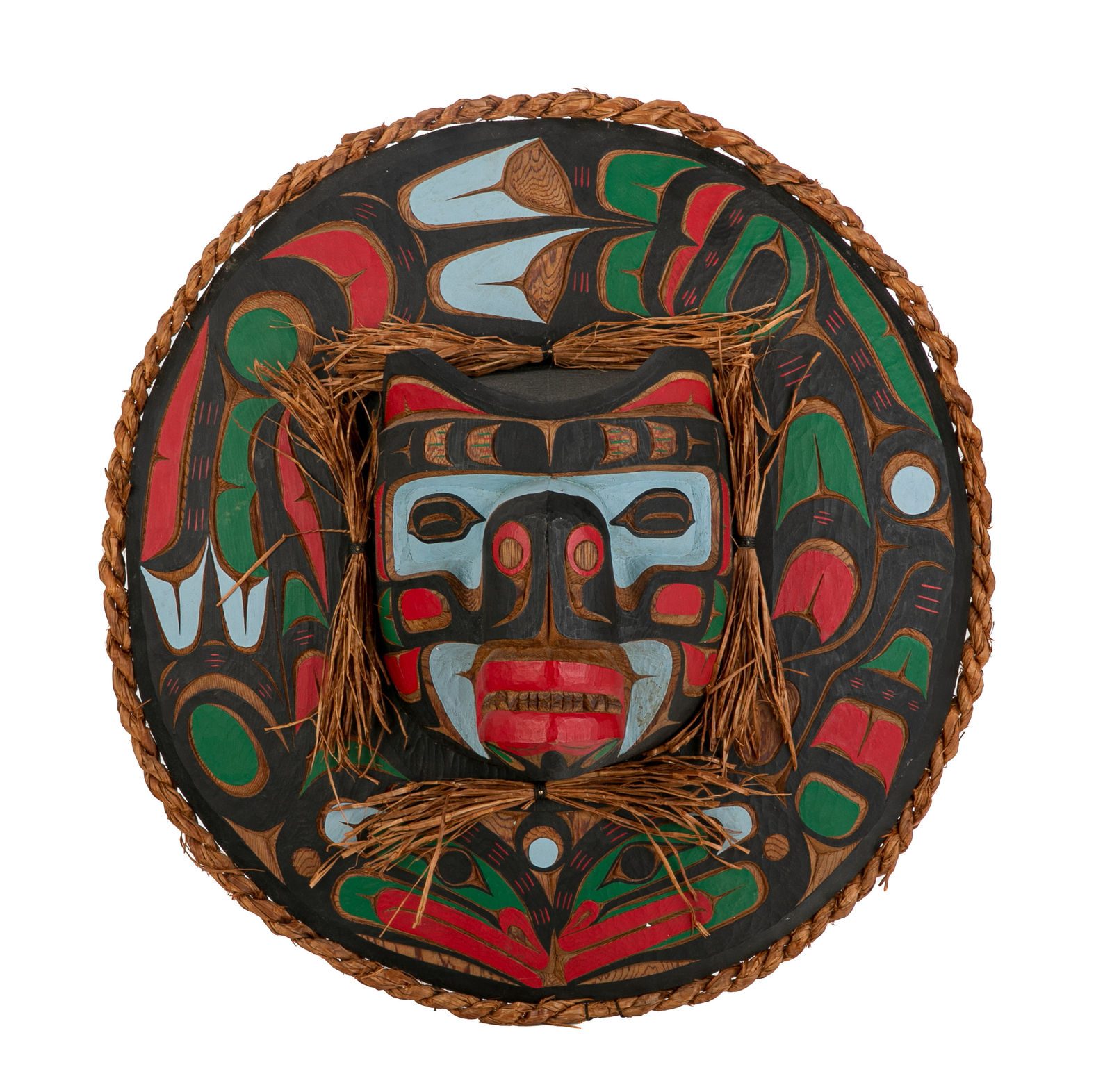TIM ALFRED (1967-) KWAKWA̱KA̱ʼWAKW & TREVOR HUNT (1975-) KWAKWA̱KA̱ʼWAKW, Sea Bear Mask with Sculpin / Killer Whale Design, 2000