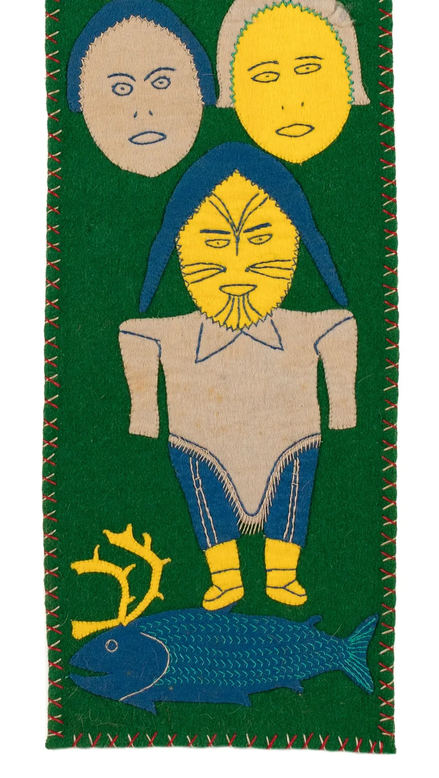 MARION TUU'LUQ, R.C.A. (1910-2002) QAMANI'TUAQ (BAKER LAKE), Untitled Work on Cloth, c. 1975