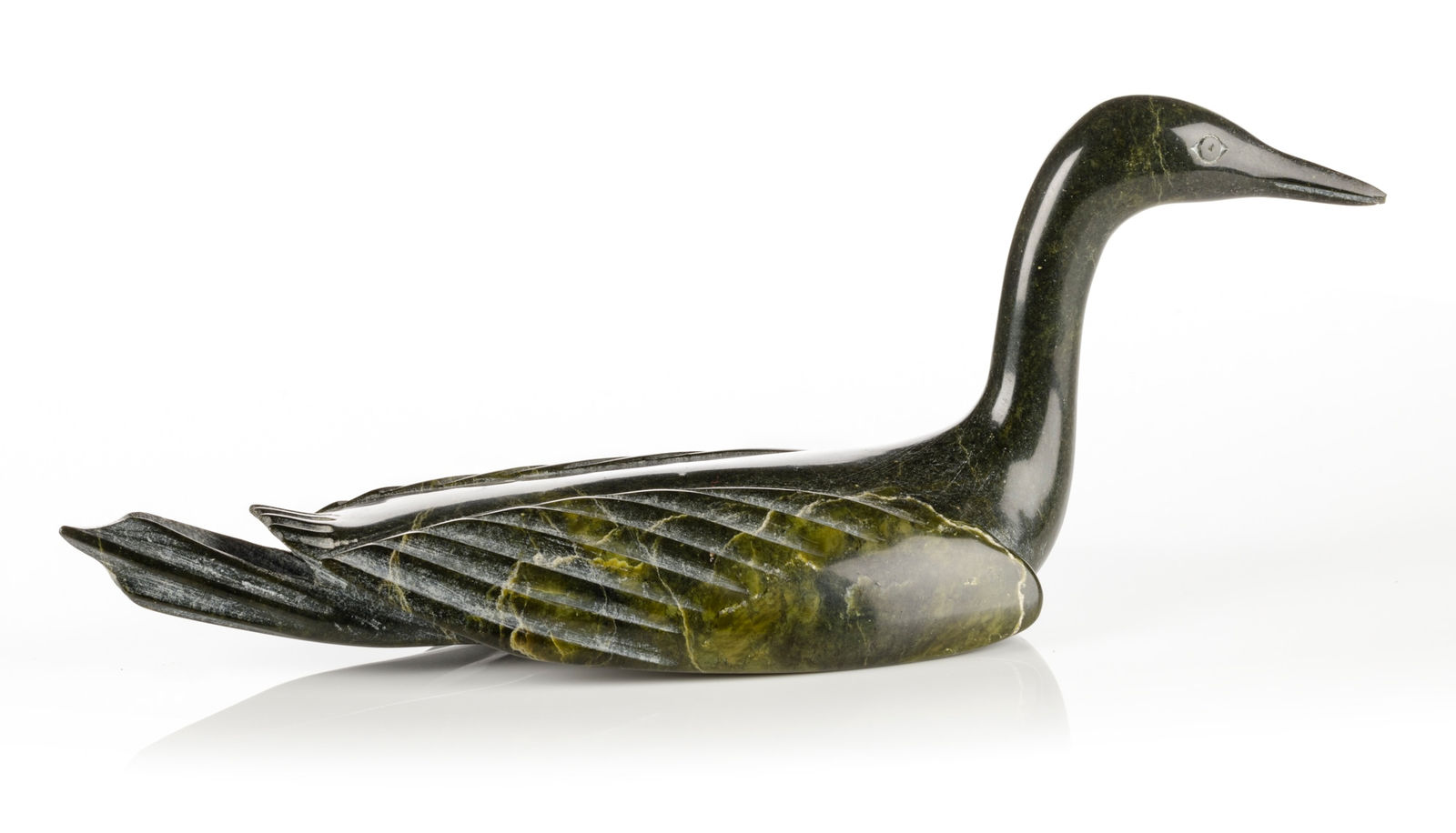 SHEOKJUK OQUTAQ (1920-1982) KINNGAIT (CAPE DORSET), Swimming Loon, early 1970s