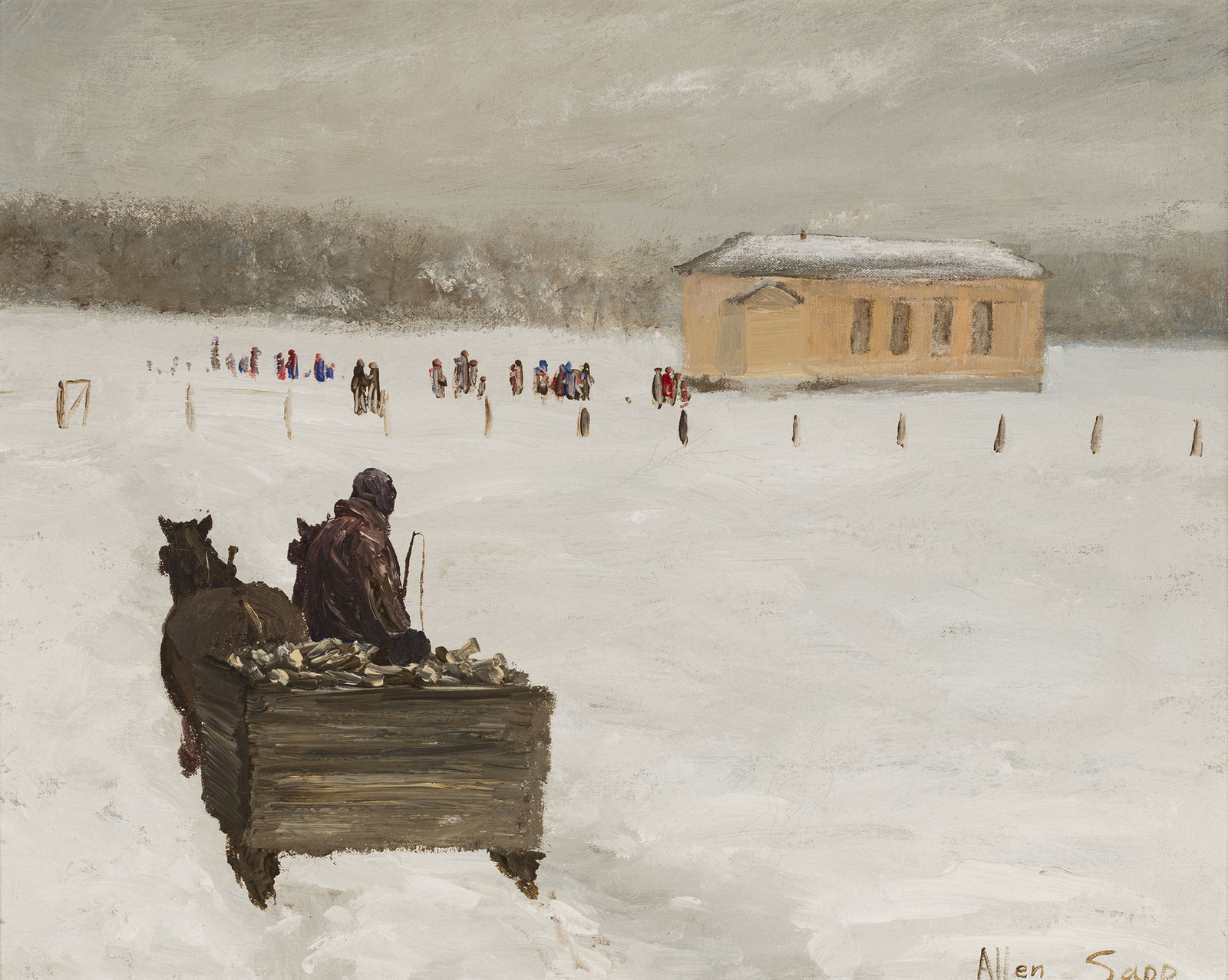 ALLEN SAPP, O.C., S.O.M., R.C.A. (1929-2015) CREE, Kids at School, late 1960s / early 1970s