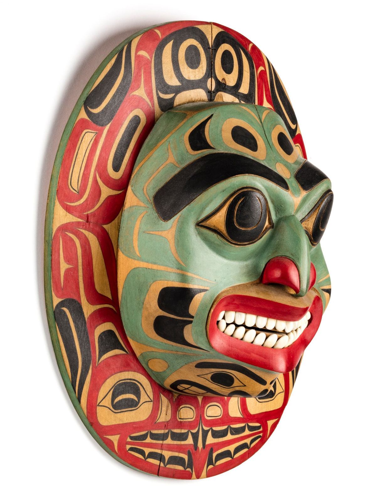 JOHN LIVINGSTON (1951-2019), NON-INDIGENOUS, ADOPTED KWAKWA̱KA̱ʼWAKW, Tlingit Style Moon, 1979