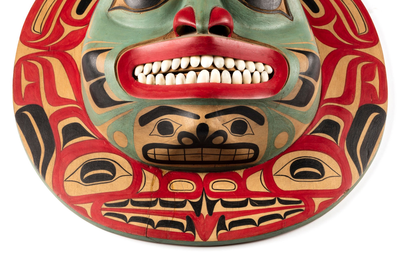 JOHN LIVINGSTON (1951-2019), NON-INDIGENOUS, ADOPTED KWAKWA̱KA̱ʼWAKW, Tlingit Style Moon, 1979
