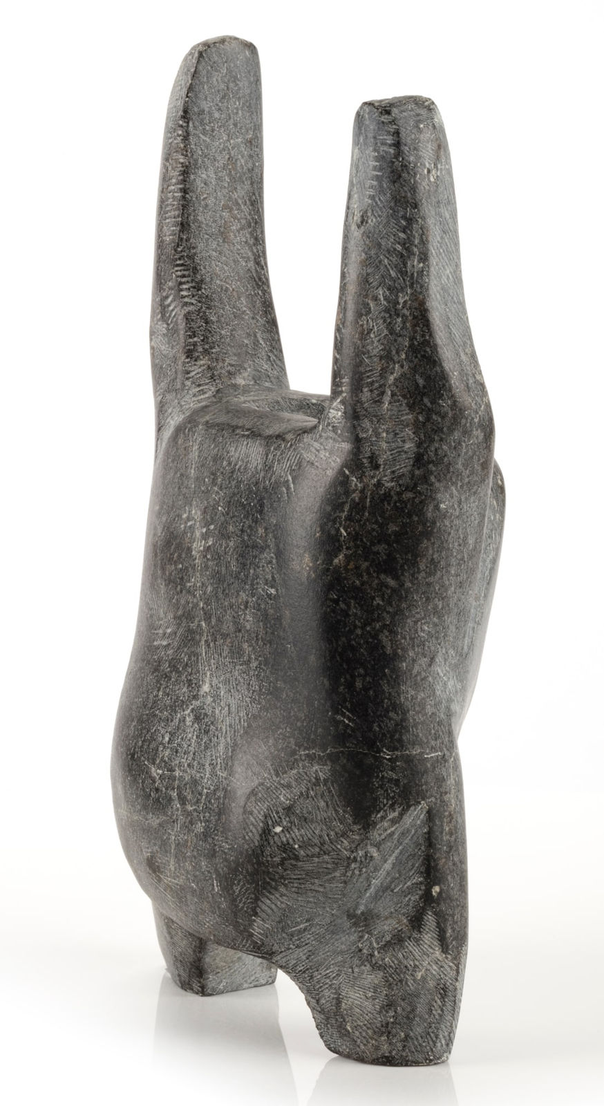 JOHN KAVIK (1897-1993) KANGIQLINIQ (RANKIN INLET), Figure with Upraised Arms, 1972