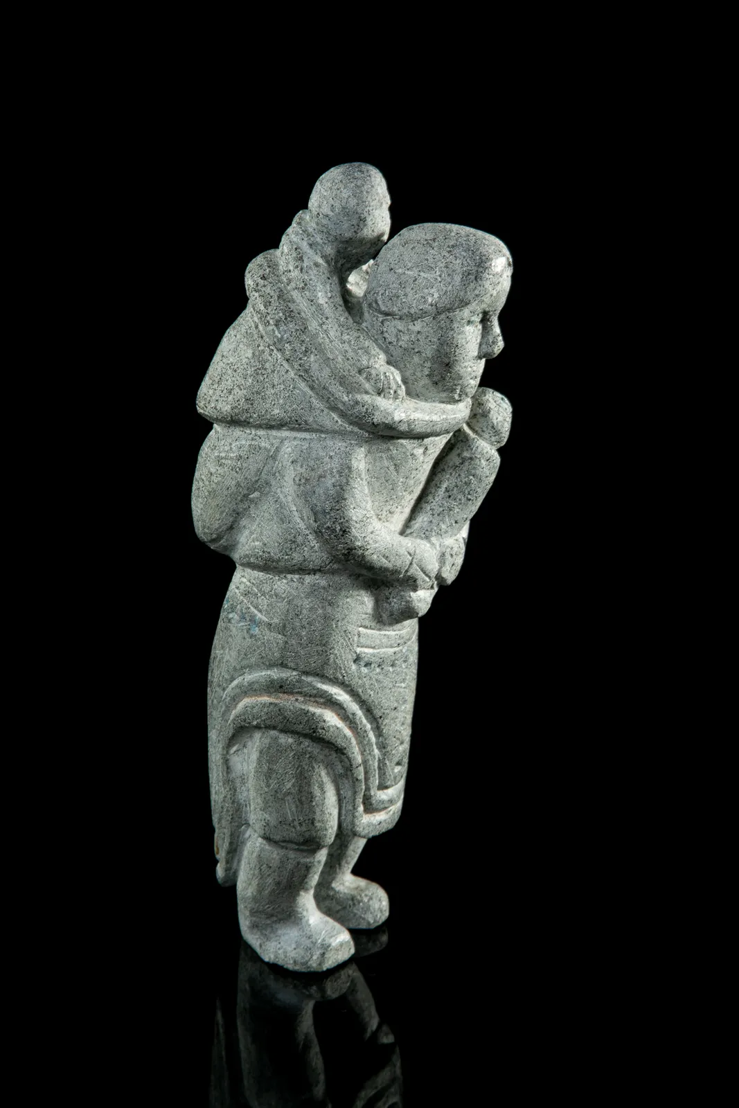 JOE TALIRUNILI (1893-1976) PUVIRNITUQ (POVUNGNITUK), Standing Mother with Two Children, c. 1965