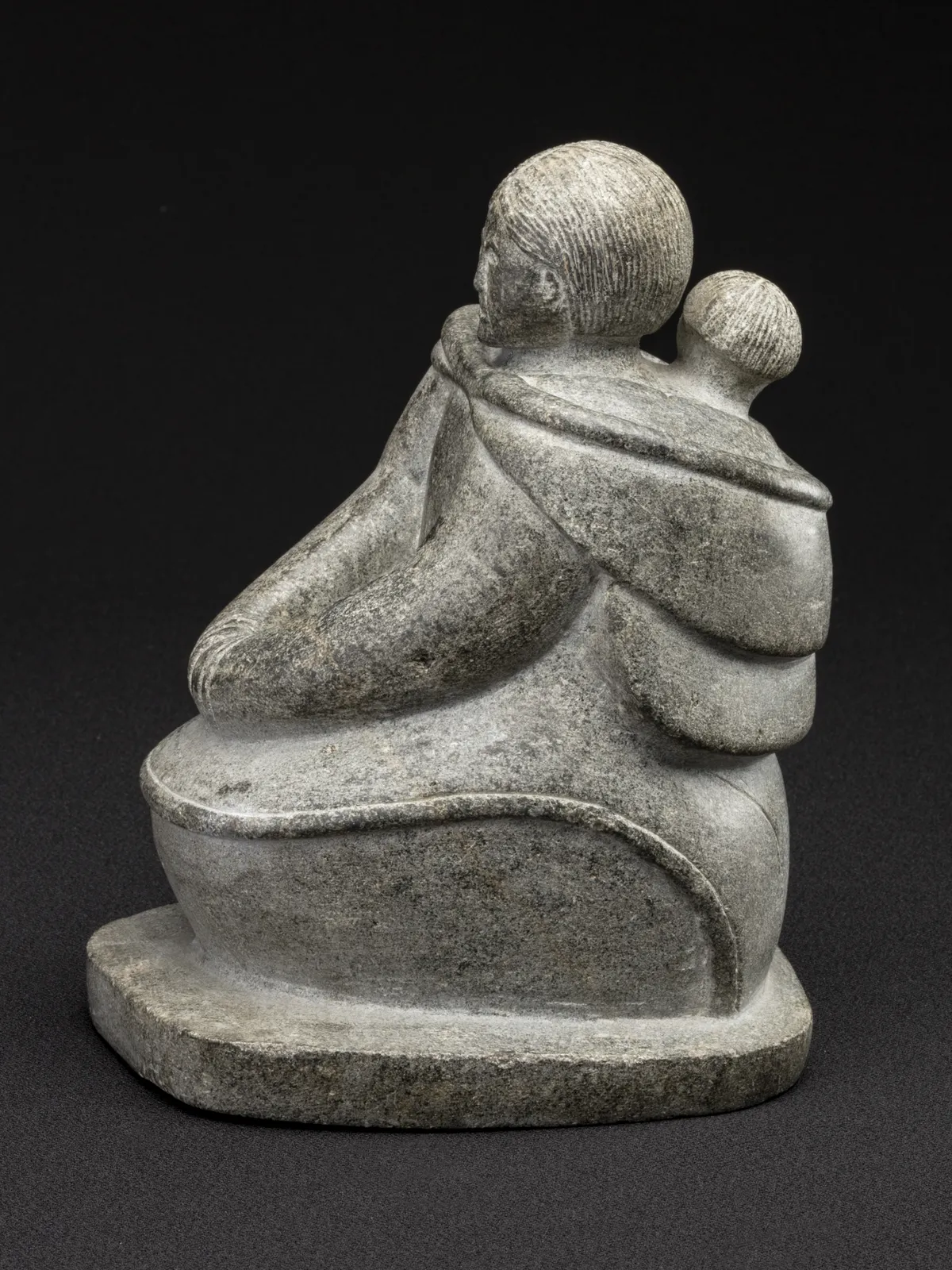MANU KANARJUAQ QAUNNAALUK (1929-D?) IVUJIVIK, Seated Woman and Child, c. 1958