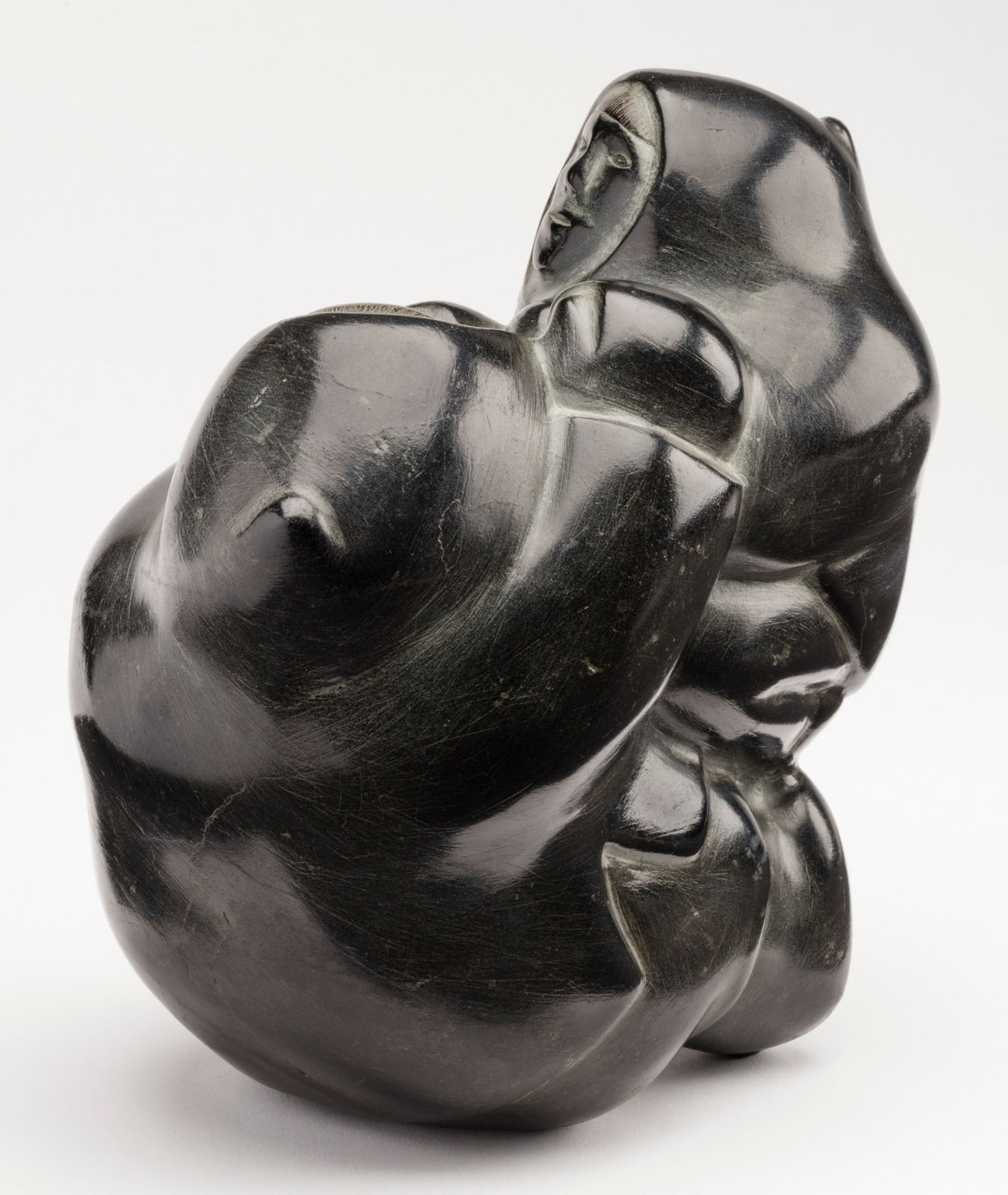 MATHEW AQIGAAQ (1940-2010) QAMANI'TUAQ (BAKER LAKE), Father Playing with Son, 1971