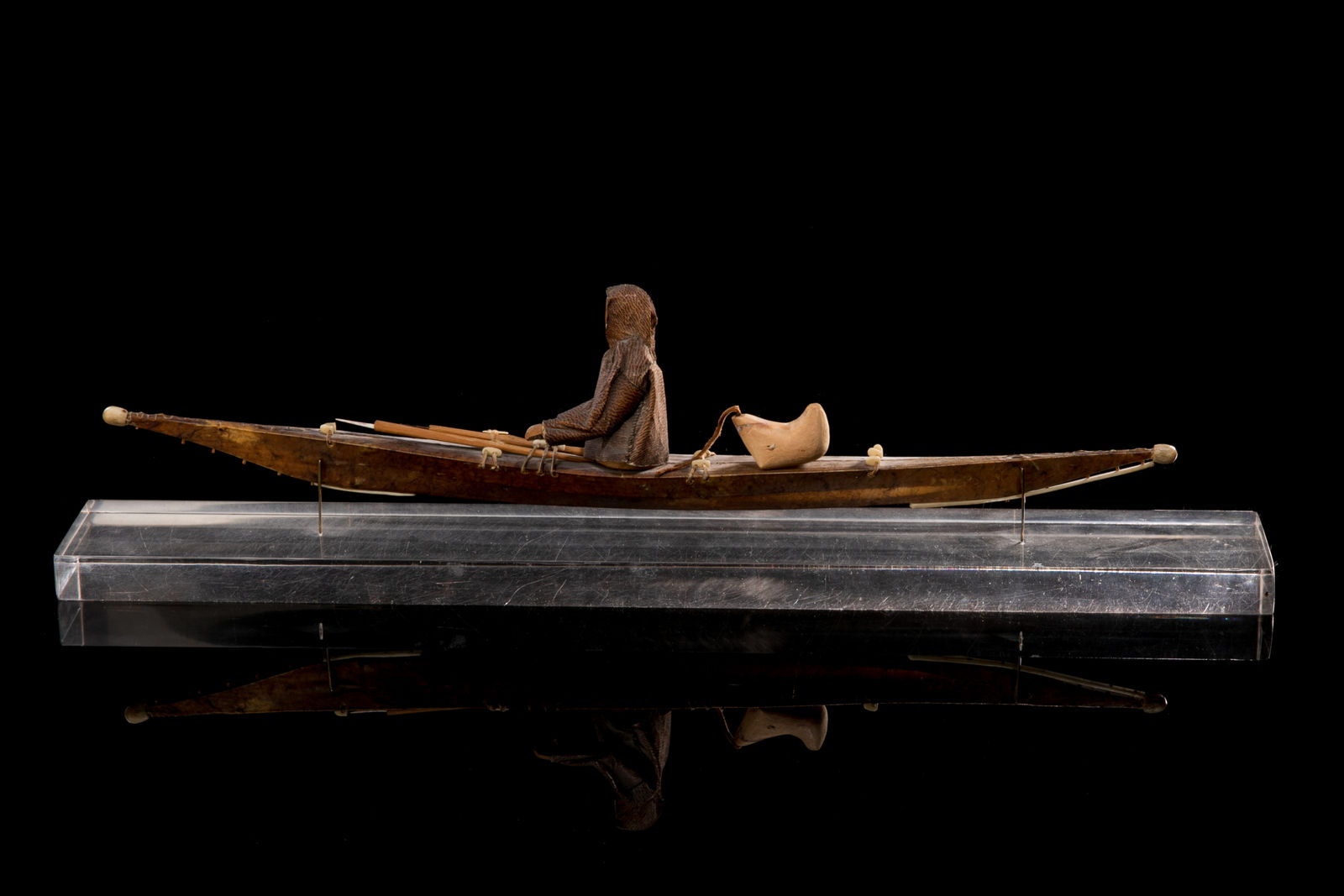UNIDENTIFIED GREENLANDIC ARTIST, Hunter in a Kayak, early-mid 20th century