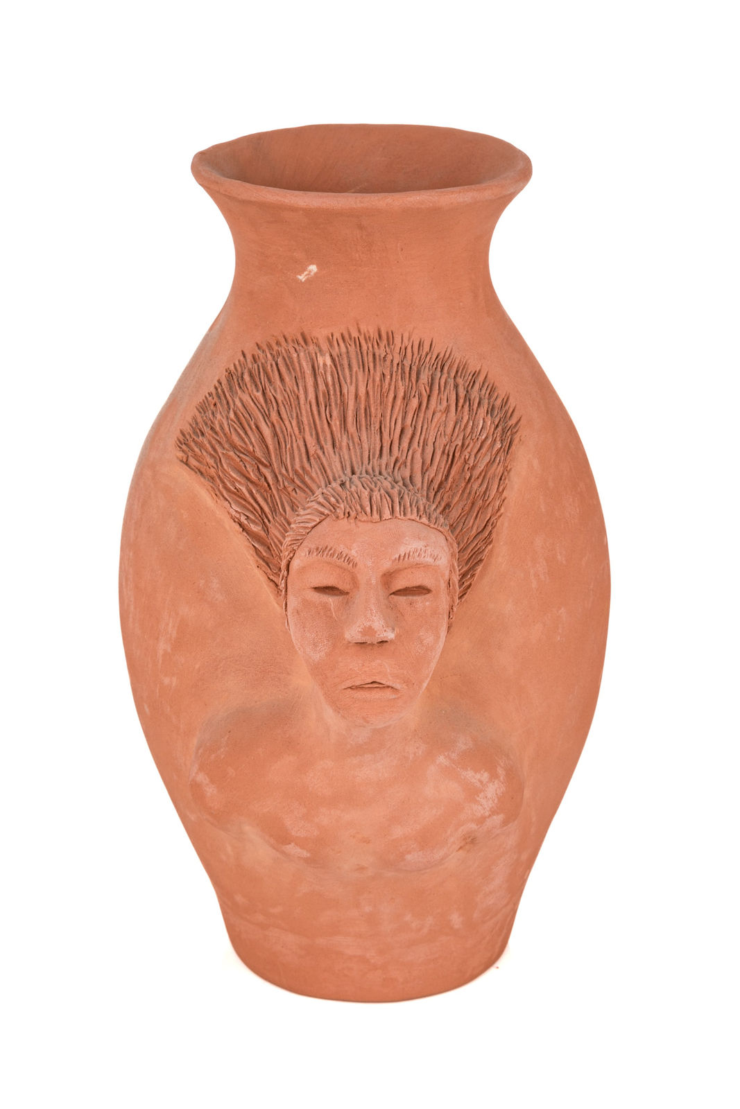 ROGER AKSADJUAK (1972-) KANGIQLINIQ (RANKIN INLET) / WINNIPEG, MB, Vase with Emerging Sedna Figure, 30 June 1995