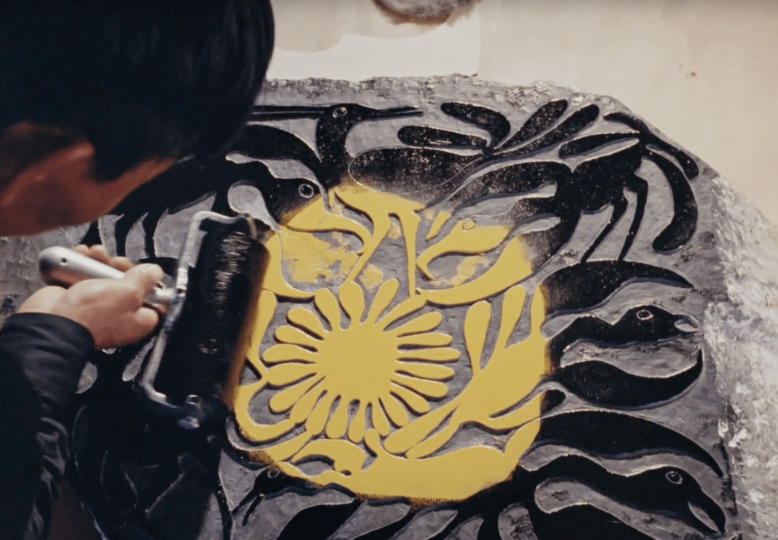 KENOJUAK ASHEVAK, C.C., R.C.A. (1927-2013) KINNGAIT (CAPE DORSET), The Arrival of the Sun, 1962 #69