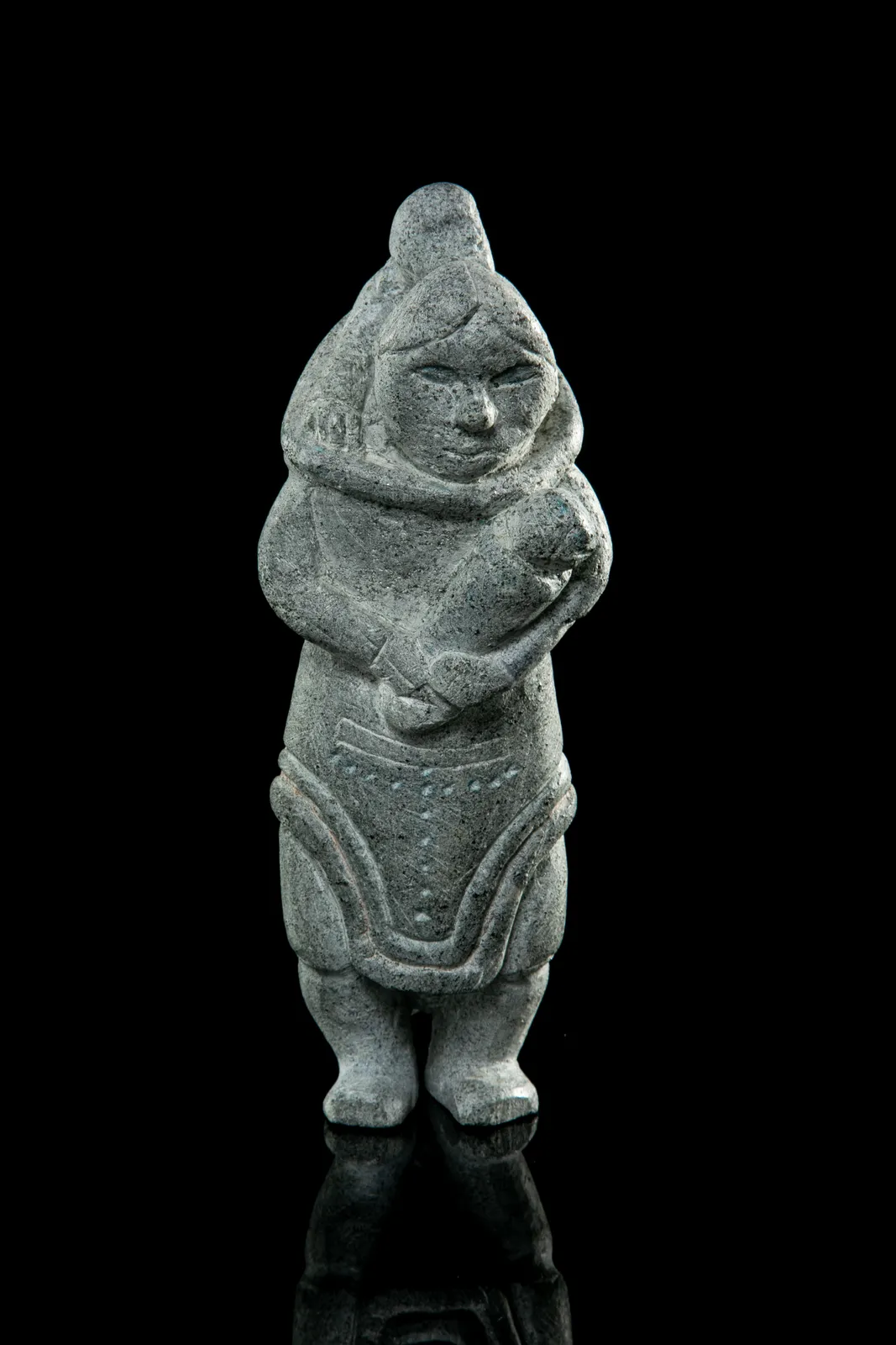 JOE TALIRUNILI (1893-1976) PUVIRNITUQ (POVUNGNITUK), Standing Mother with Two Children, c. 1965