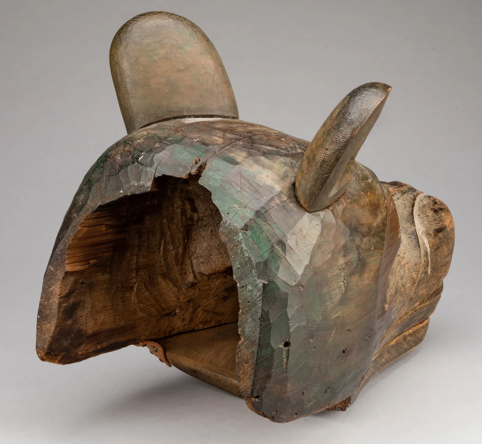 UNIDENTIFIED KWAKWA̱KA̱ʼWAKW ARTIST, Bear Forehead Mask with Articulated Jaw, c. 1880