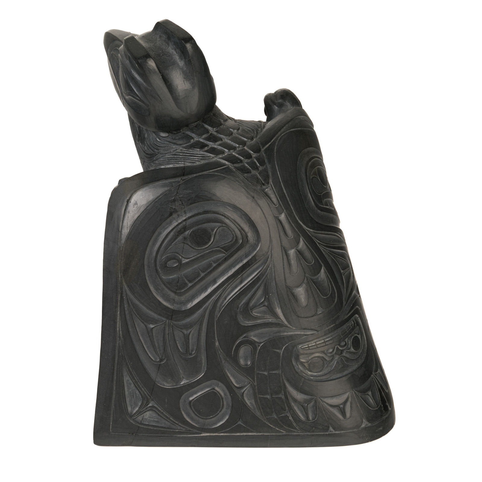 GARY MINAKER-RUSS (1958-2025), MASSET, HAIDA GWAII, Haida Raven Dancer, December 1985