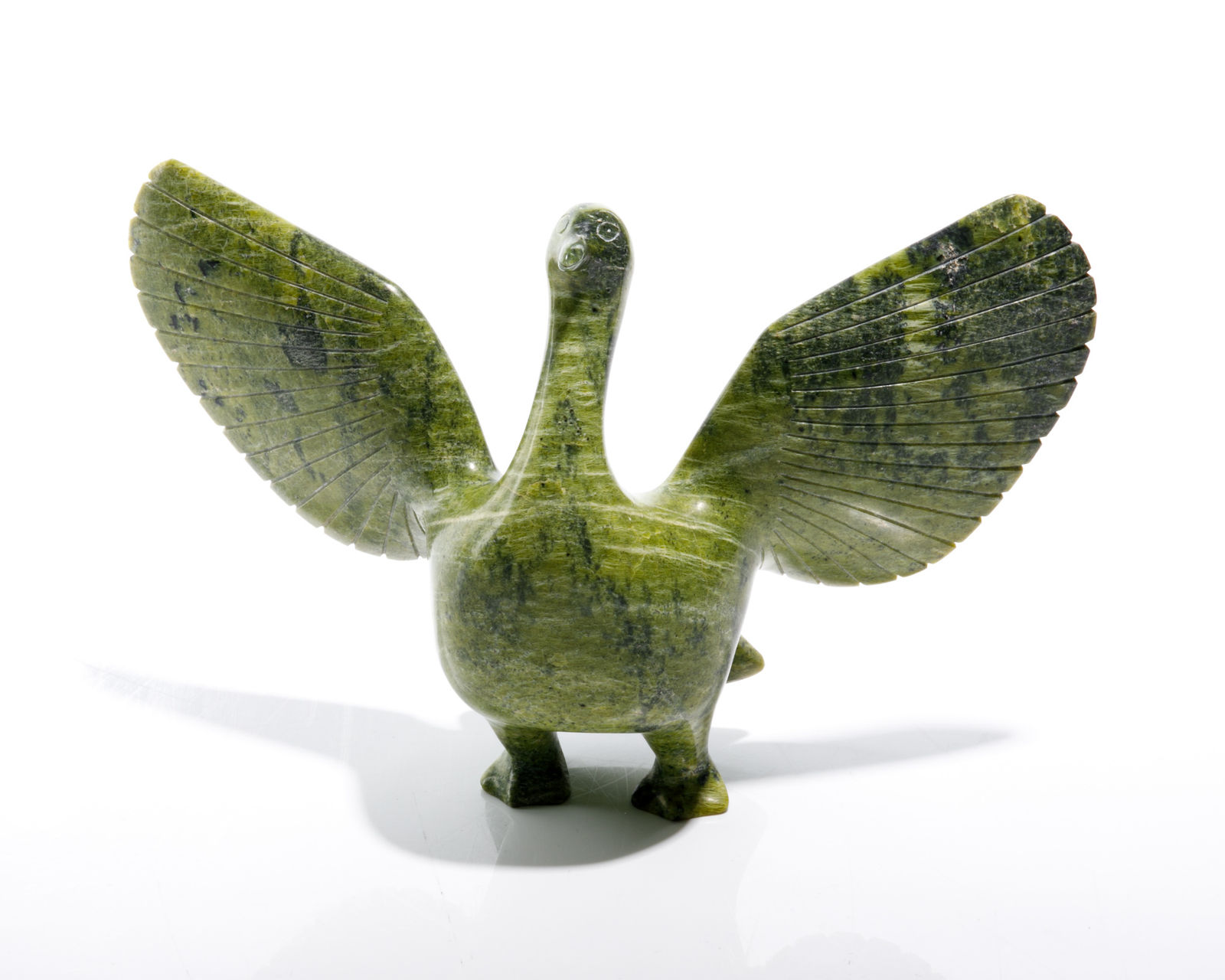 ABRAHAM ETUNGAT, R.C.A. (1911-1999) KINNGAIT (CAPE DORSET), Bird with Outstretched Wings, c. 1980