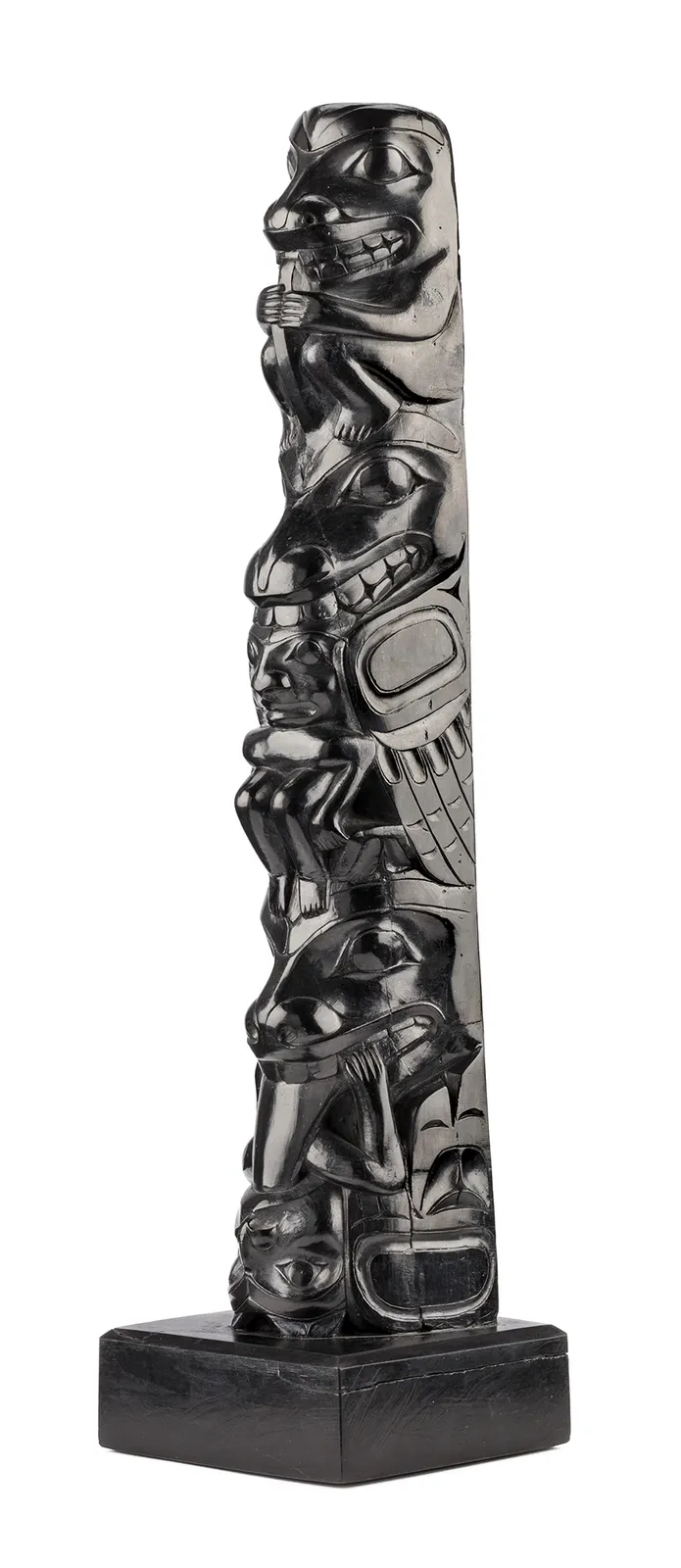 UNIDENTIFIED ARTIST, HAIDA, Model Totem Pole, c. 1890-1910