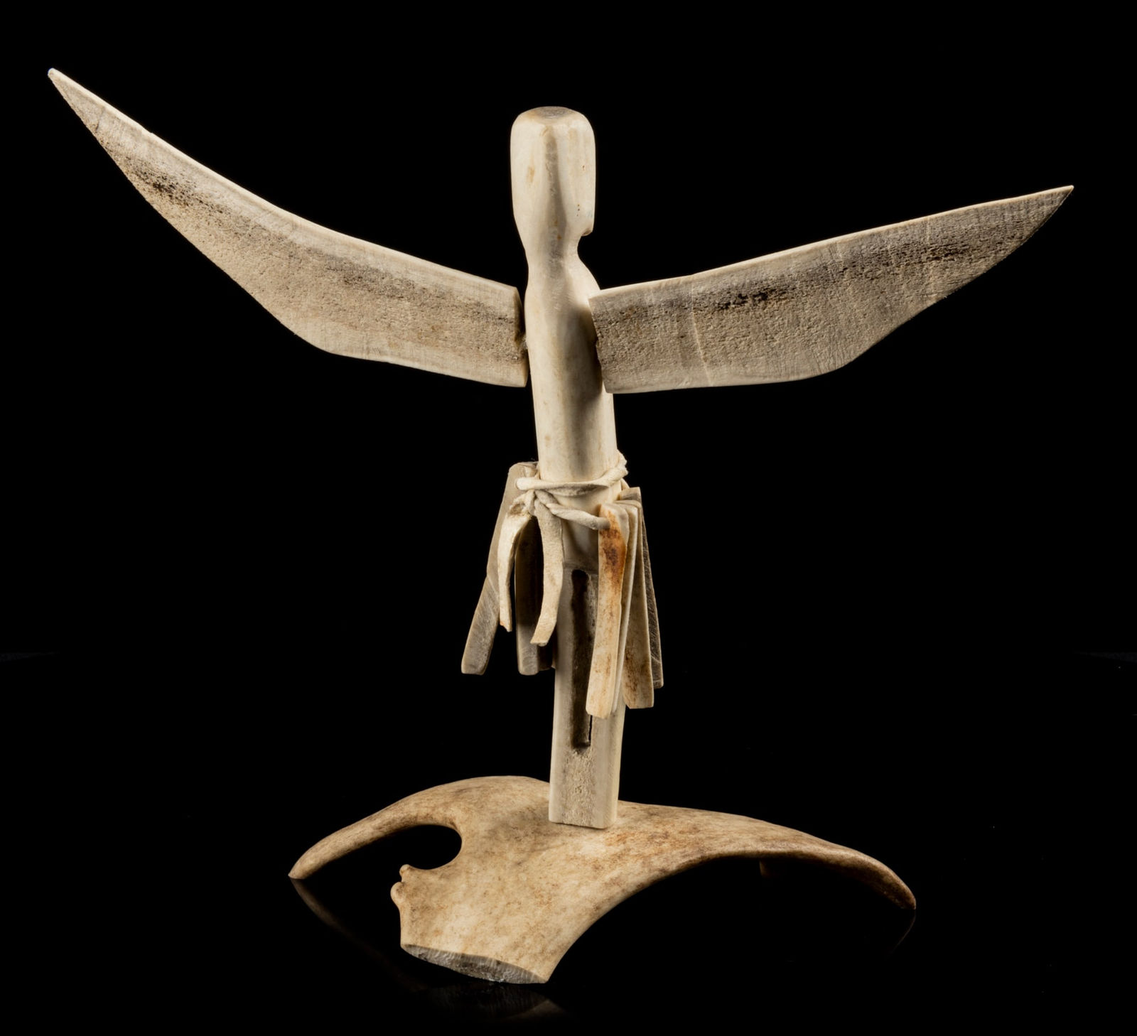 LUKE IKSIKTAARYUK (1909-1977) BAKER LAKE (QAMANI’TUAQ), Shaman Taking Flight, early 1970s