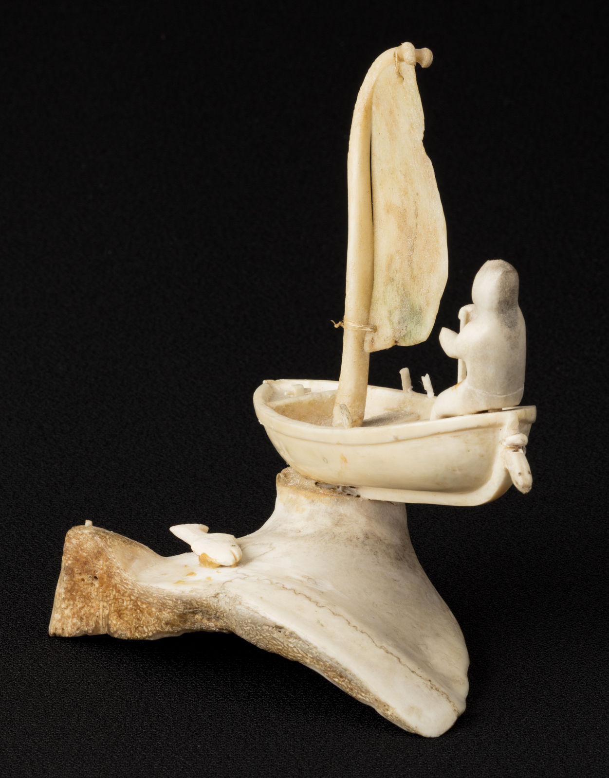 UNIDENTIFIED INUIT ARTIST, Spirit Boat, probably early 1970s