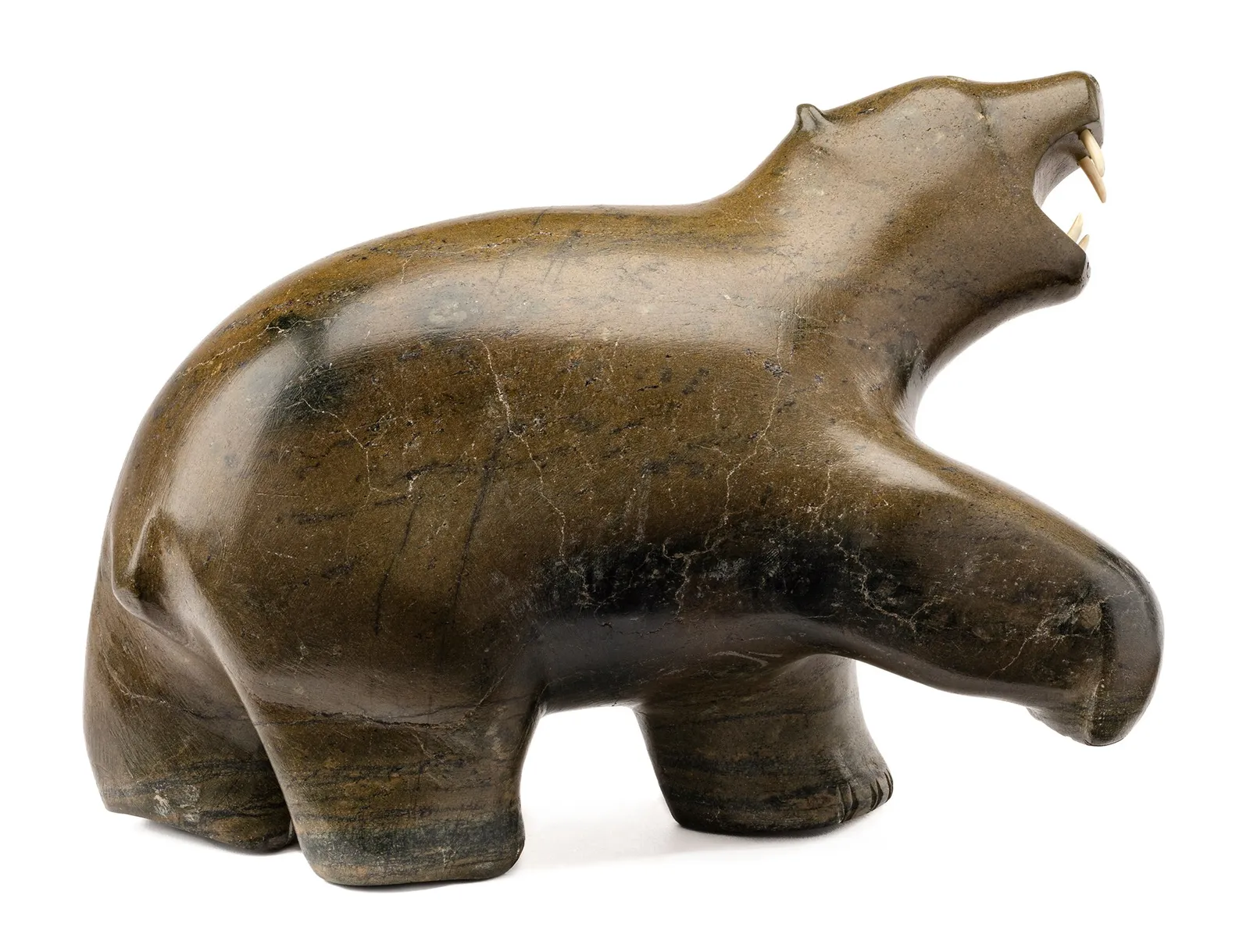 PAUTA SAILA, R.C.A. (1916-2009) KINNGAIT (CAPE DORSET), Roaring Bear, c. 1968