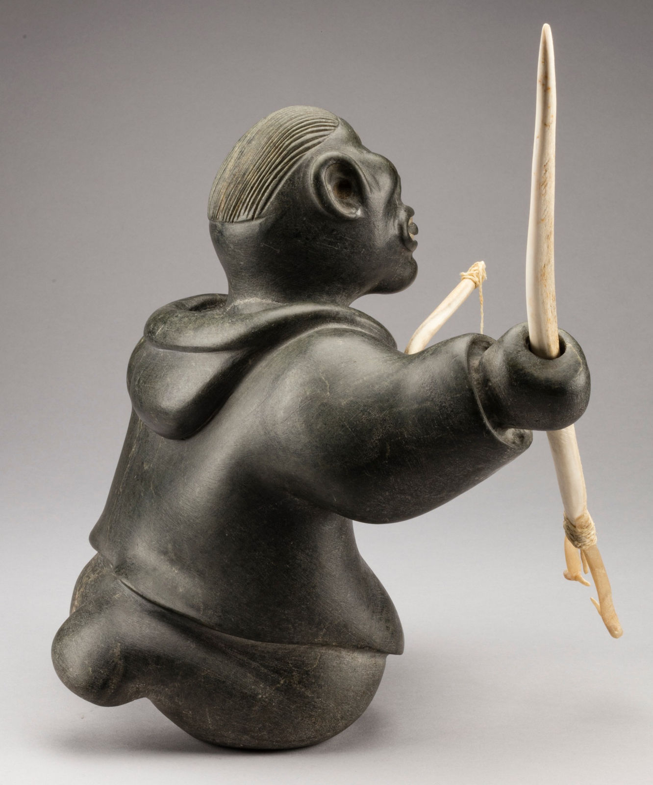 JUDAS ULLULAQ (1937-1999) Uqsuqtuuq (Gjoa Haven), Excited Fisherman, c. 1984