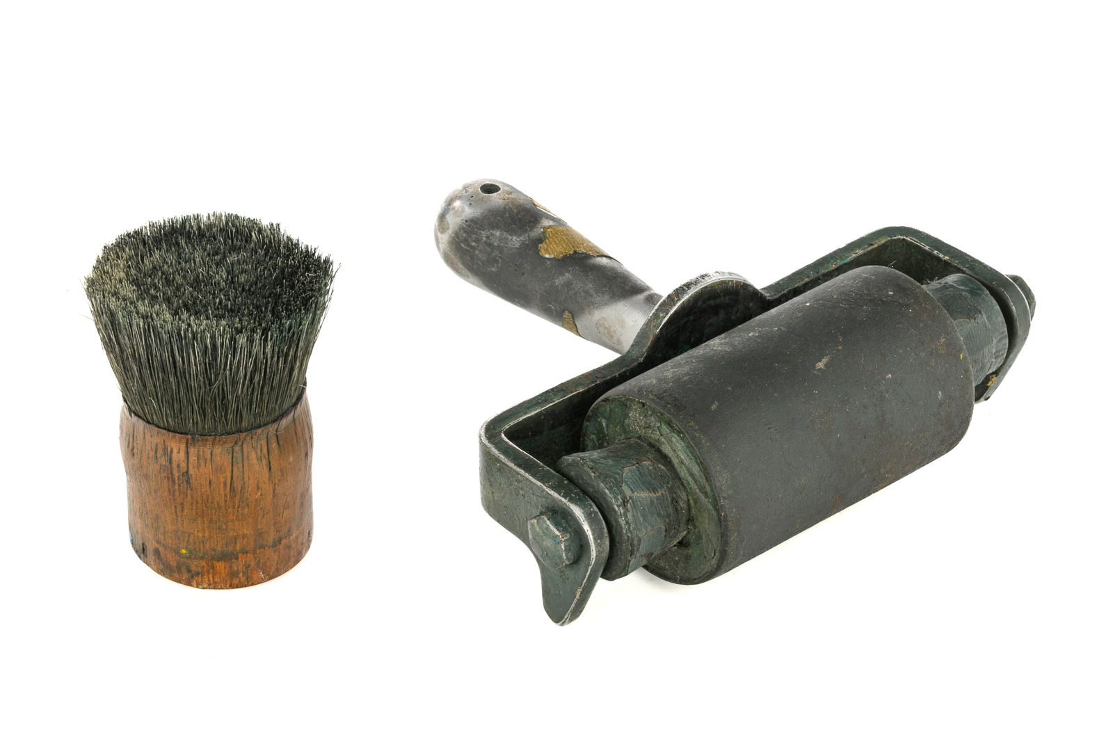 Stencil Brush and Brayer (Ink Roller) from Kinngait, c. 1985