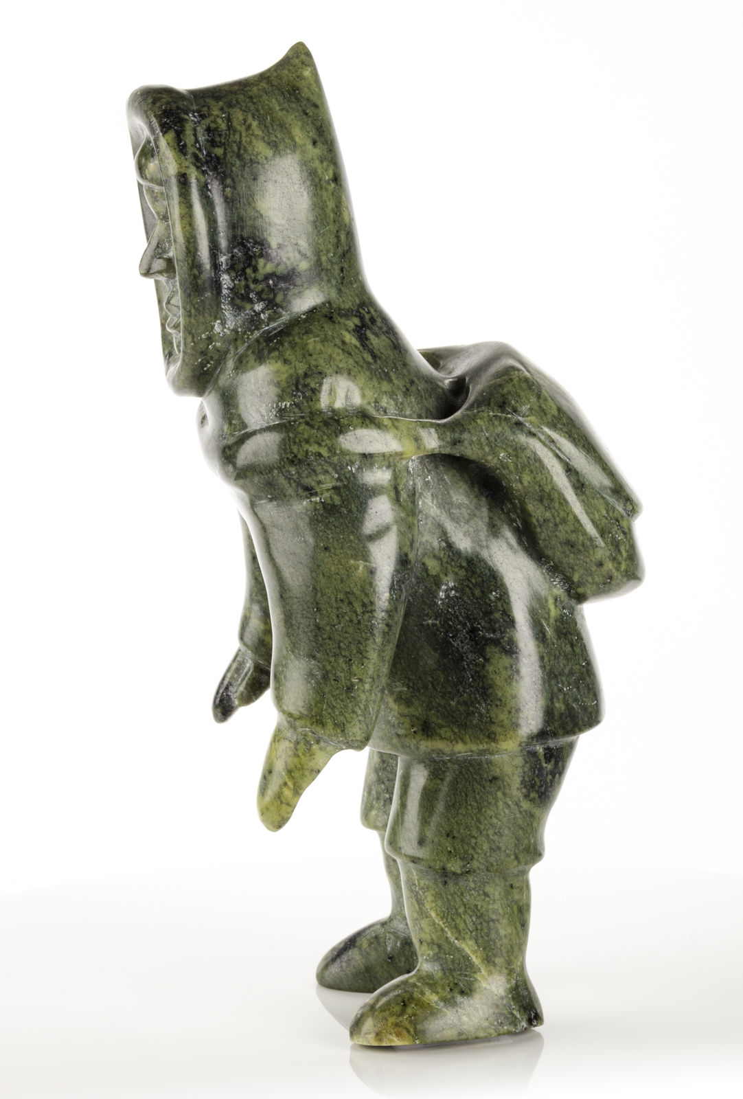 QAUNAQ (HAUNAK) MIKKIGAK (1932- 2020) KINNGAIT (CAPE DORSET), Man with Pack, c. 1970s