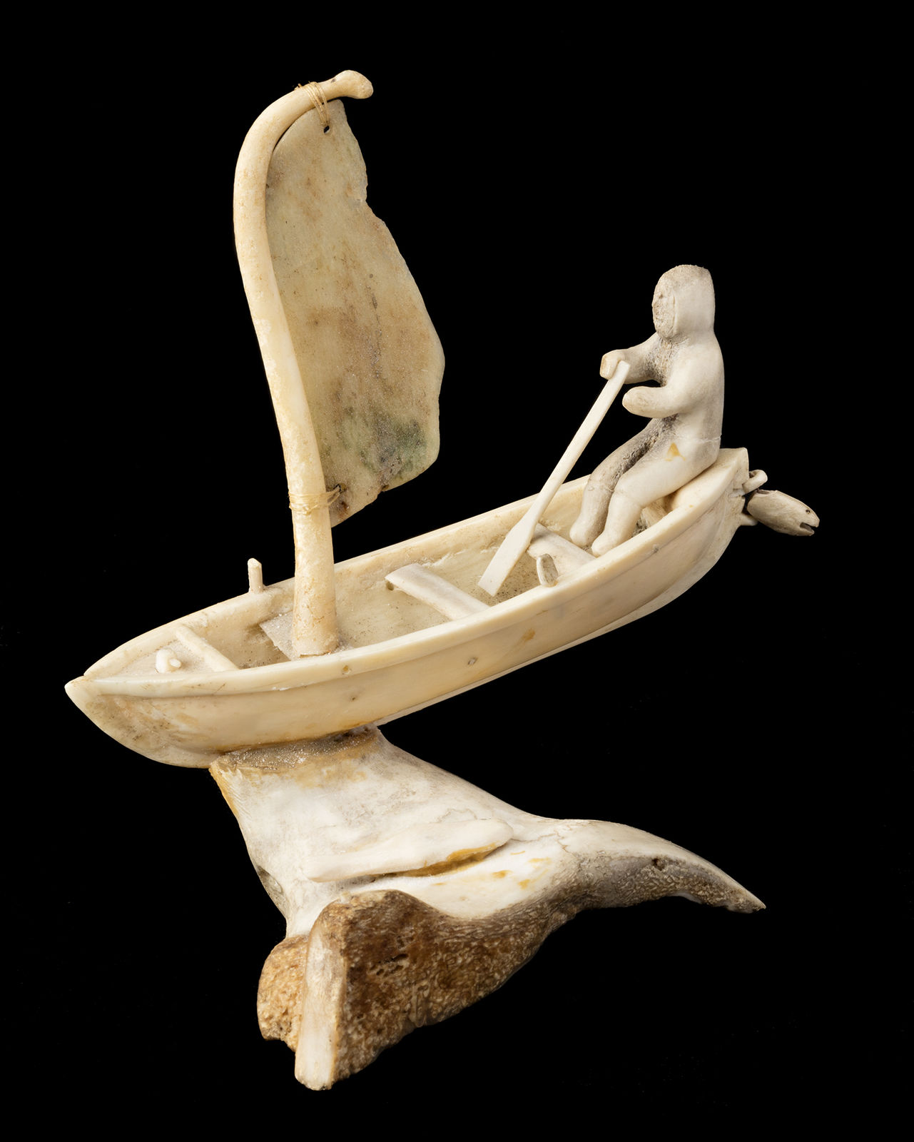 UNIDENTIFIED INUIT ARTIST, Spirit Boat, probably early 1970s