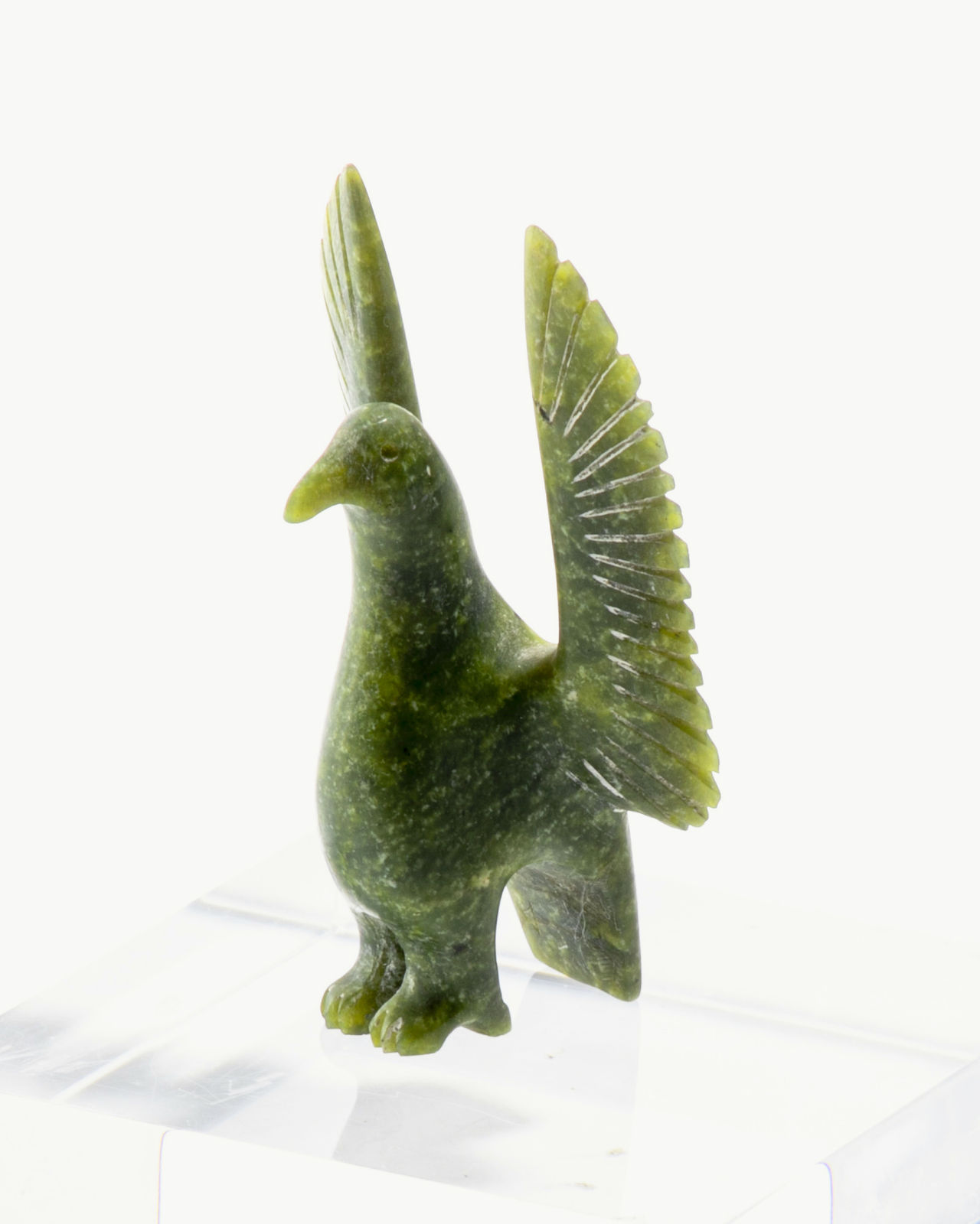 ABRAHAM ETUNGAT, R.C.A. (1911-1999) KINNGAIT (CAPE DORSET), Bird with Upswept Wings