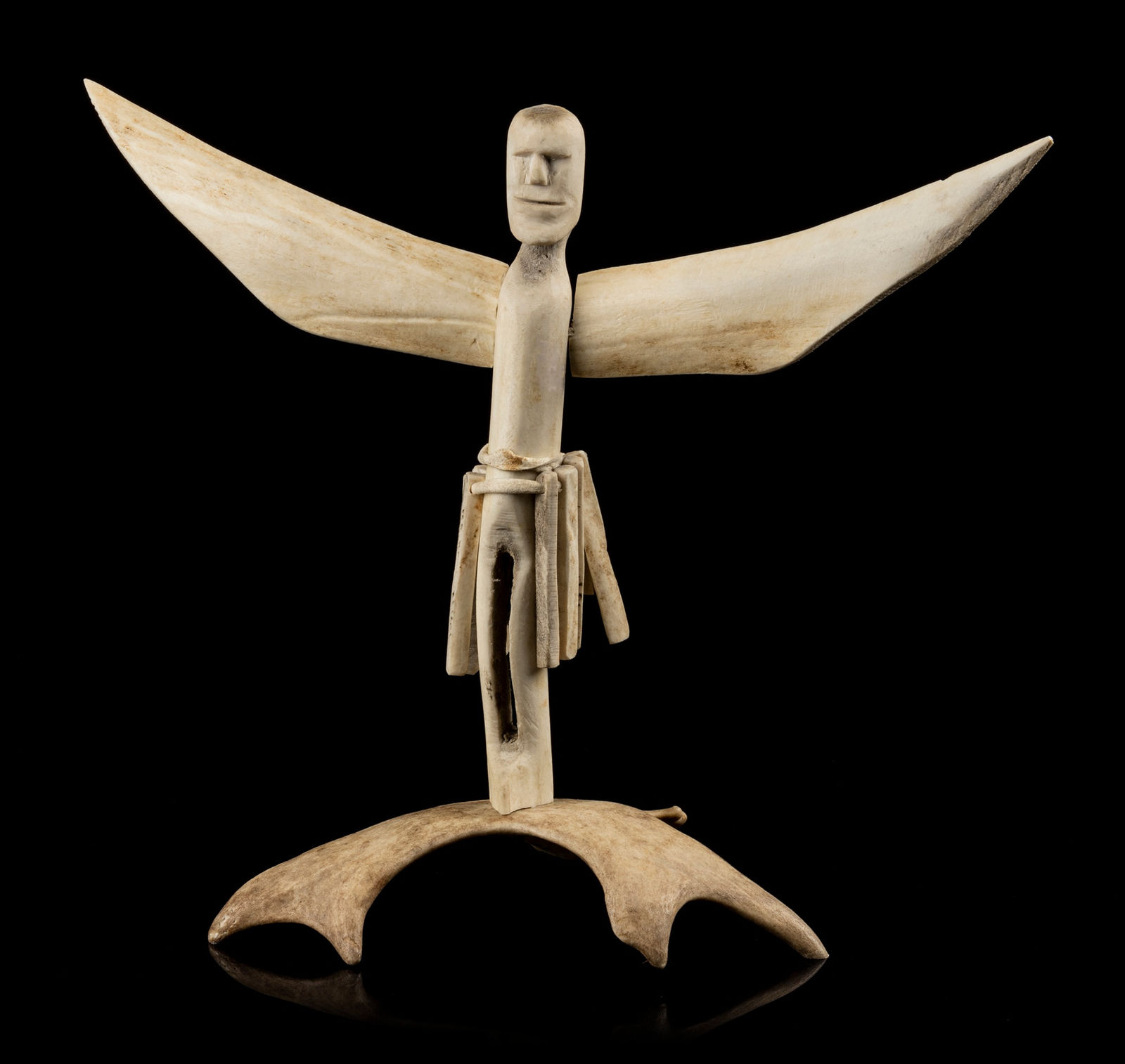 LUKE IKSIKTAARYUK (1909-1977) BAKER LAKE (QAMANI’TUAQ), Shaman Taking Flight, early 1970s