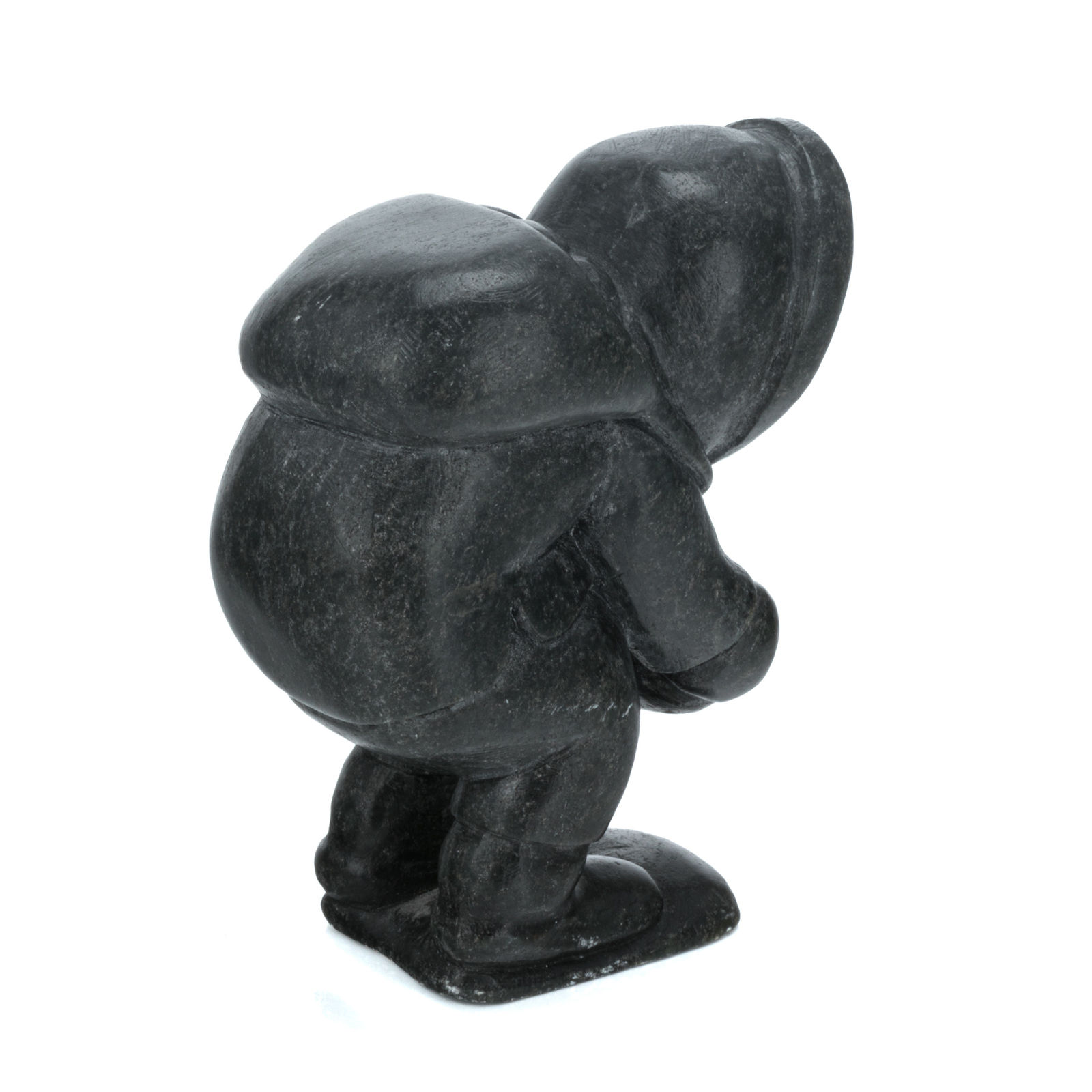 ABRAHAM POV (1927-1994) INUKJUAK (PORT HARRISON), Crouching Inuk, 1983