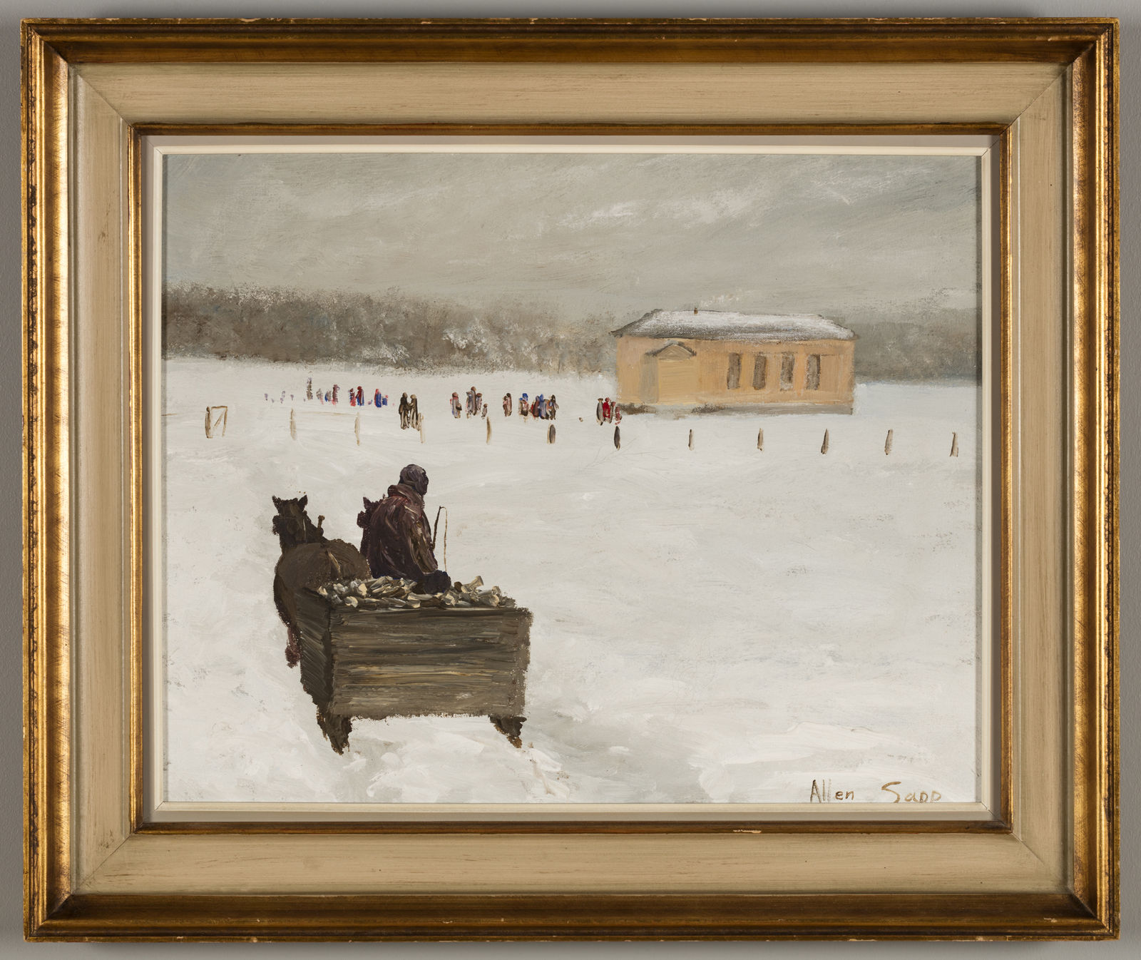 ALLEN SAPP, O.C., S.O.M., R.C.A. (1929-2015) CREE, Kids at School, late 1960s / early 1970s