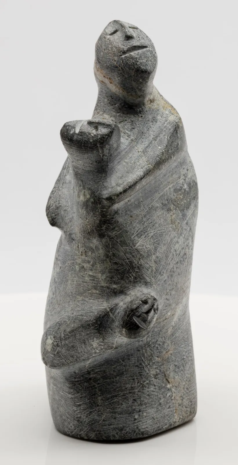 LUCY TASSEOR TUTSWEETOK (1934-2012) ARVIAT (ESKIMO POINT), Mother with Children, c. 1970