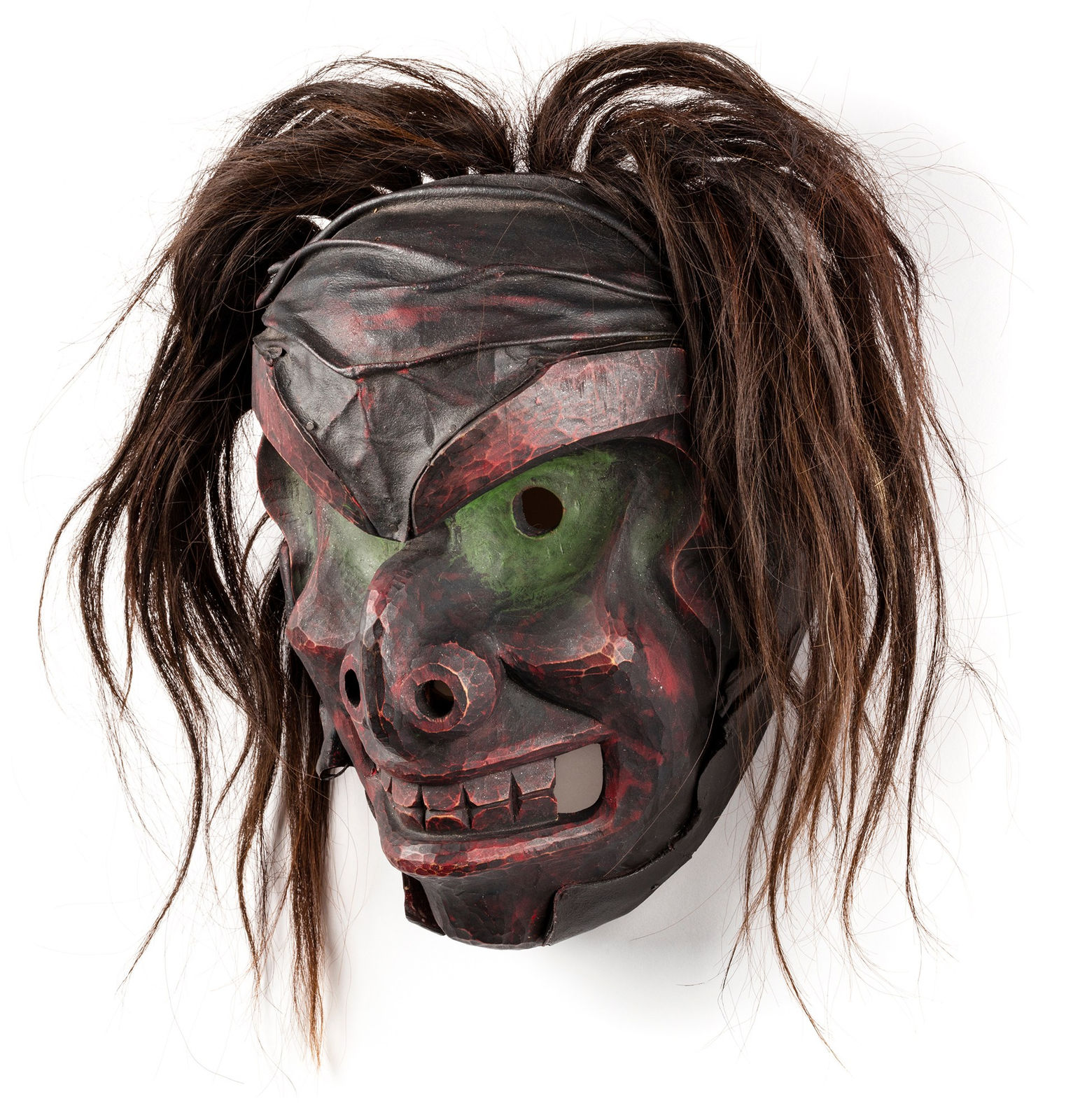 BEAU DICK (1955-2017) KWAKWA̱KA̱ʼWAKW, Ba̱k’wa̱s (Bookwus / Bukwus / Wild Man of the Woods) Mask, c. early-mid 2000s