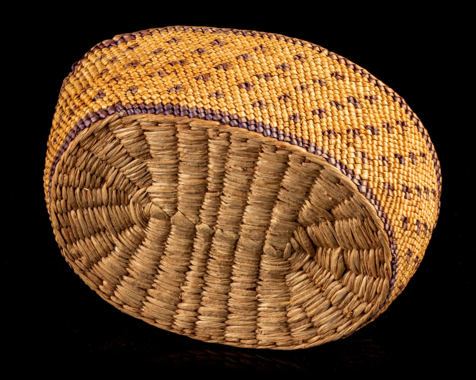 UNIDENTIFIED QUINAULT (COAST SALISH) ARTIST, WASHINGTON STATE, Lidded Basket, 1920s or 1930s