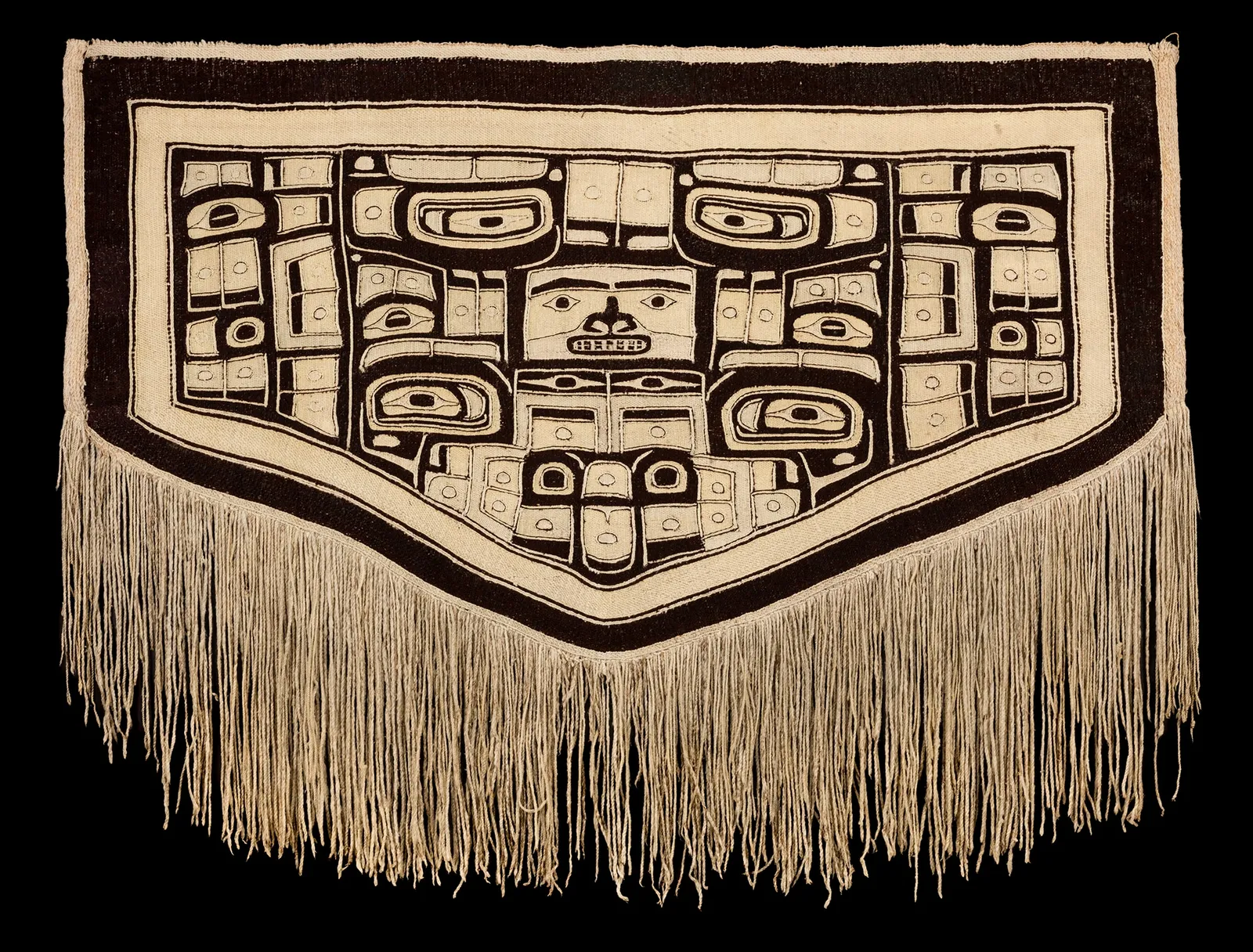 UNIDENTIFIED TLINGIT ARTIST, CHILKAT KWAAN, Chilkat Robe (Naaxein) , c. 1880