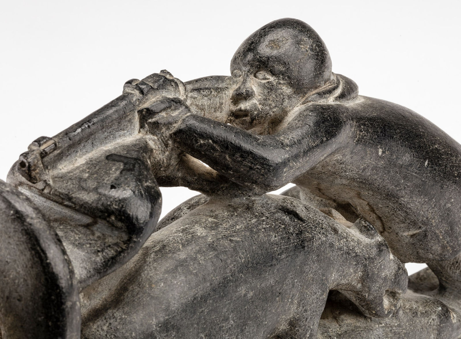 JOE TALIRUNILI (1893-1976) PUVIRNITUQ (POVUNGNITUK), Hunter and Walrus Scene, c. 1962-65