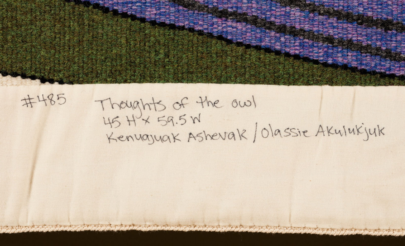 KENOJUAK ASHEVAK, C.C., R.C.A. (1927-2013) KINNGAIT (CAPE DORSET), Thoughts of The Owl, 2011