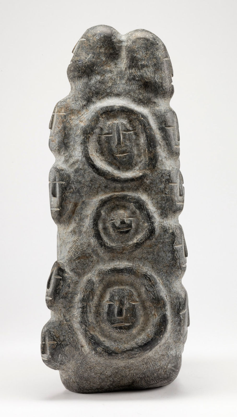 LUKE ANOWTALIK (1932-2006) ARVIAT (ESKIMO POINT), Many Faces, mid-late 1990s