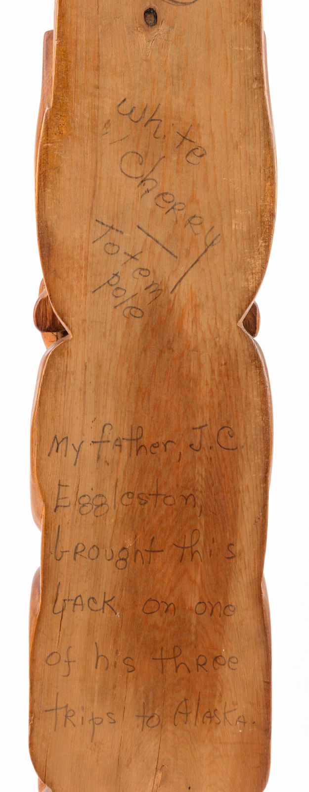 WILLIAM JAMES UKAS (YEEKA.AAS) (1834- c. 1902), TLINGIT, Raven Totem (Kiks.ádi) Model Pole, c. 1890-1900